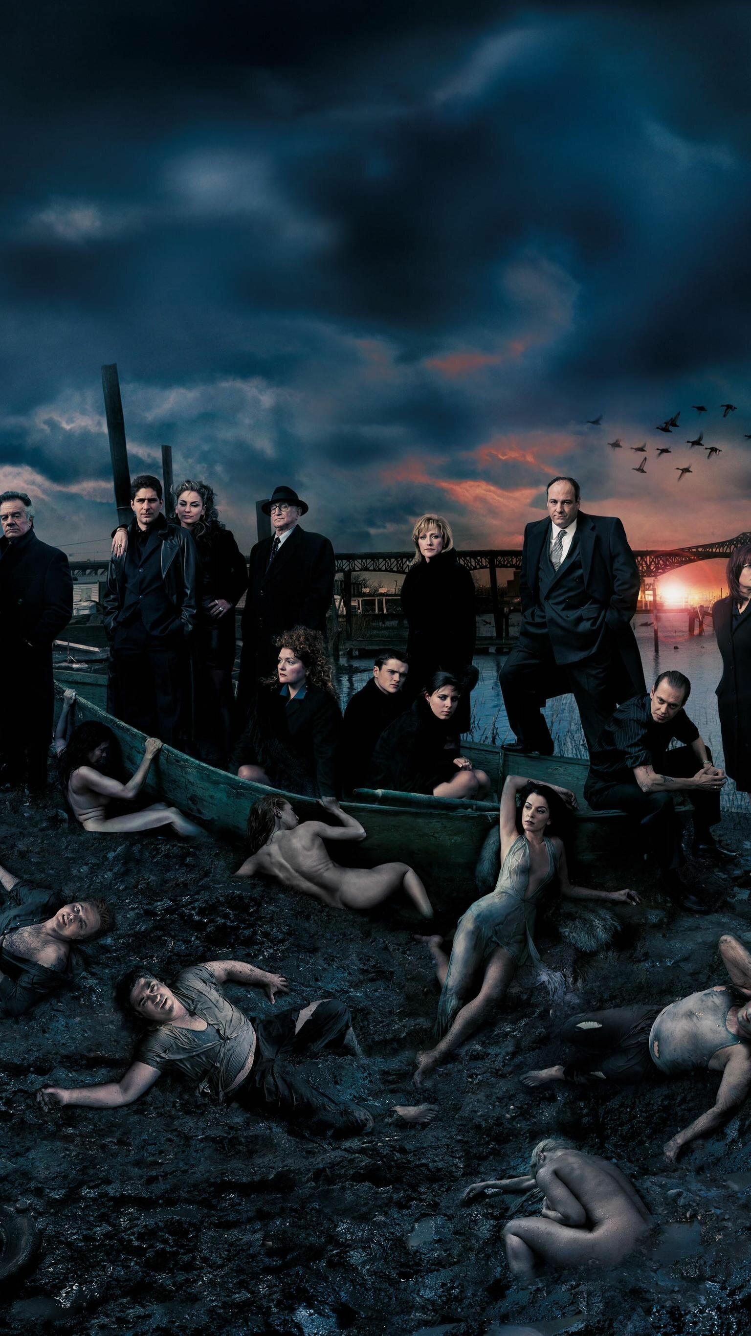 The Sopranos: An American crime drama television series, Criminal organization, James Gandolfini. 1540x2740 HD Wallpaper.