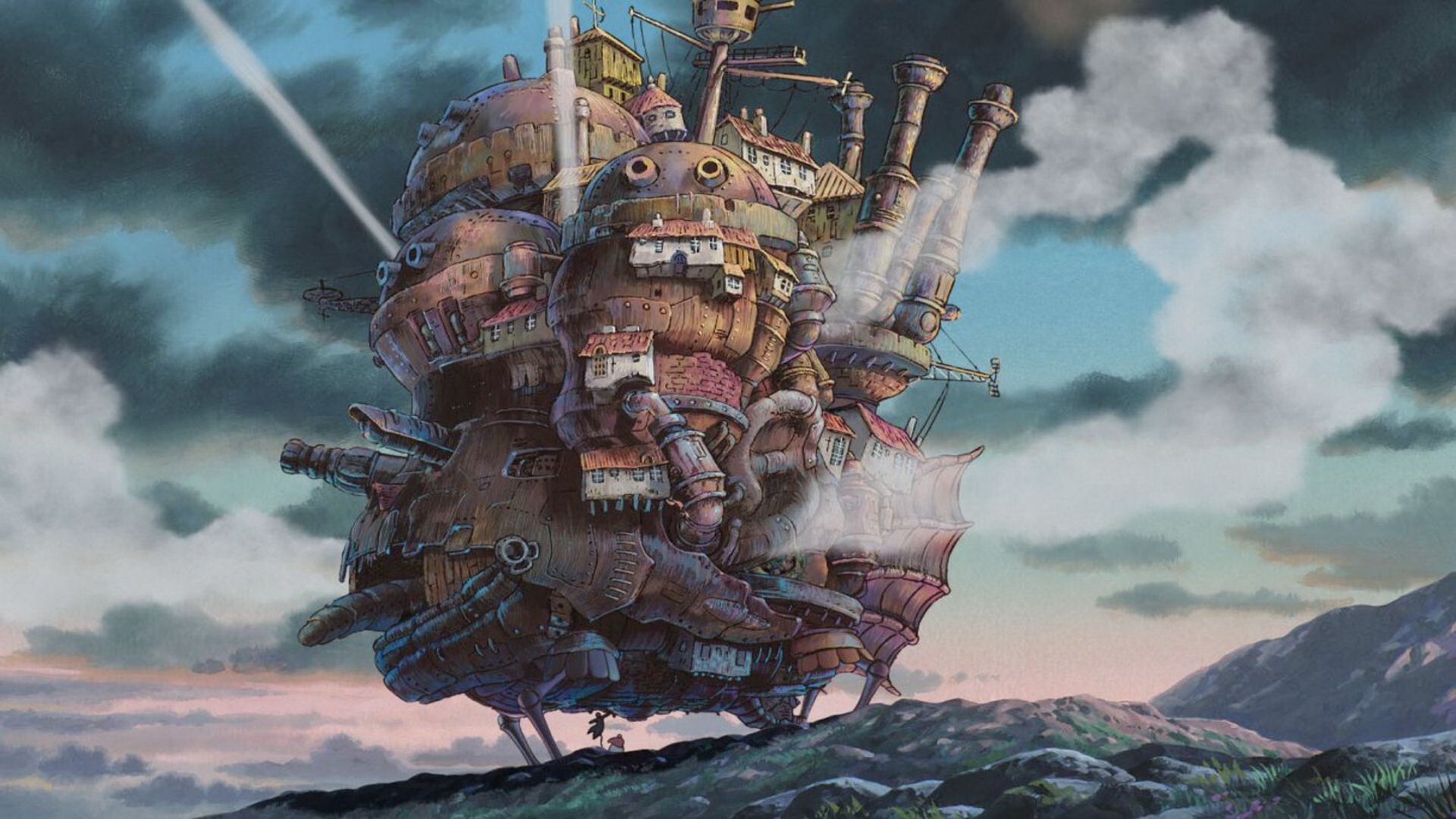 Studio Ghibli: Howl's Moving Castle premiered at the 61st Venice International Film Festival. 1920x1080 Full HD Wallpaper.