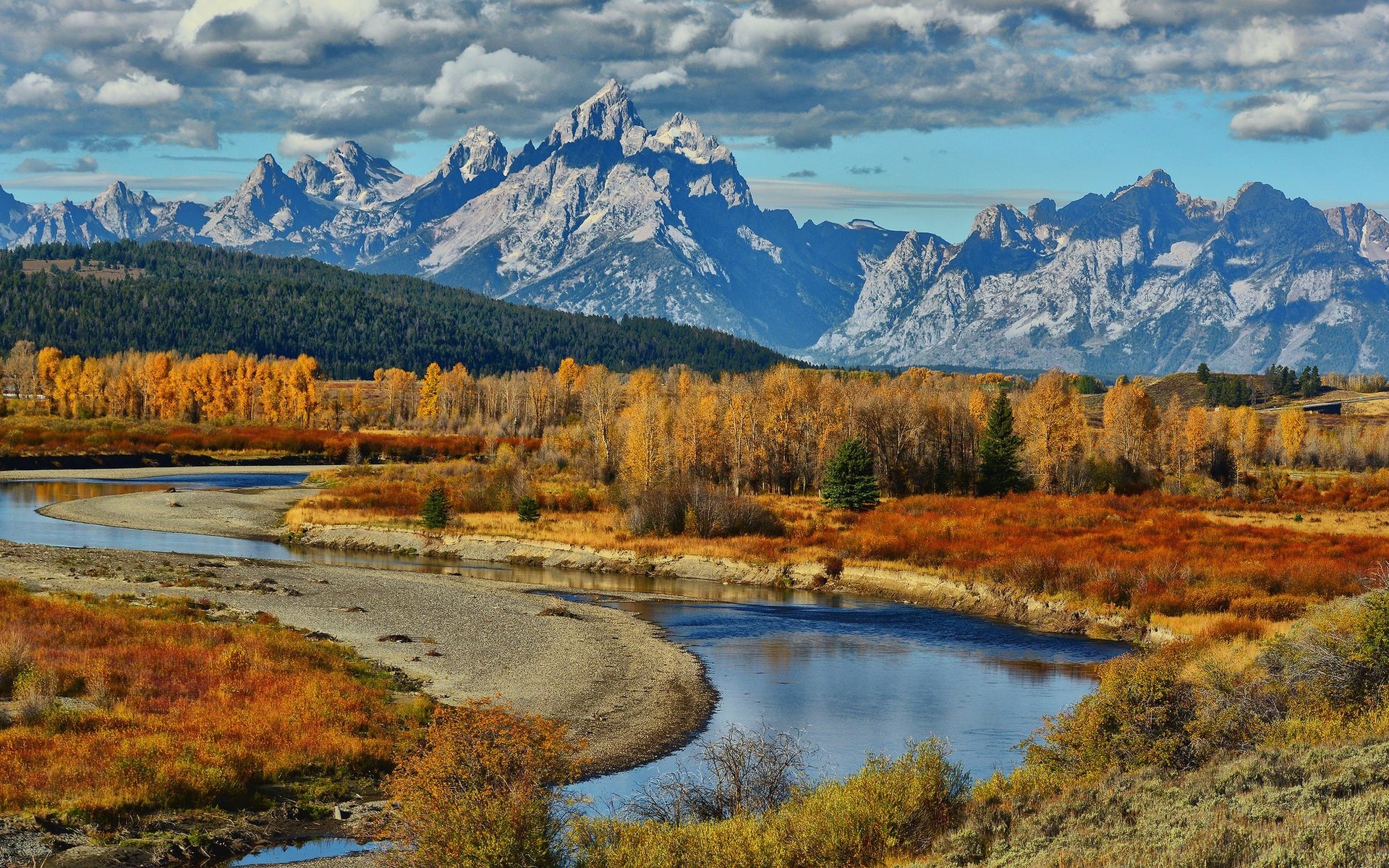 Mountains, River, National Park, High quality, 1920x1200 HD Desktop