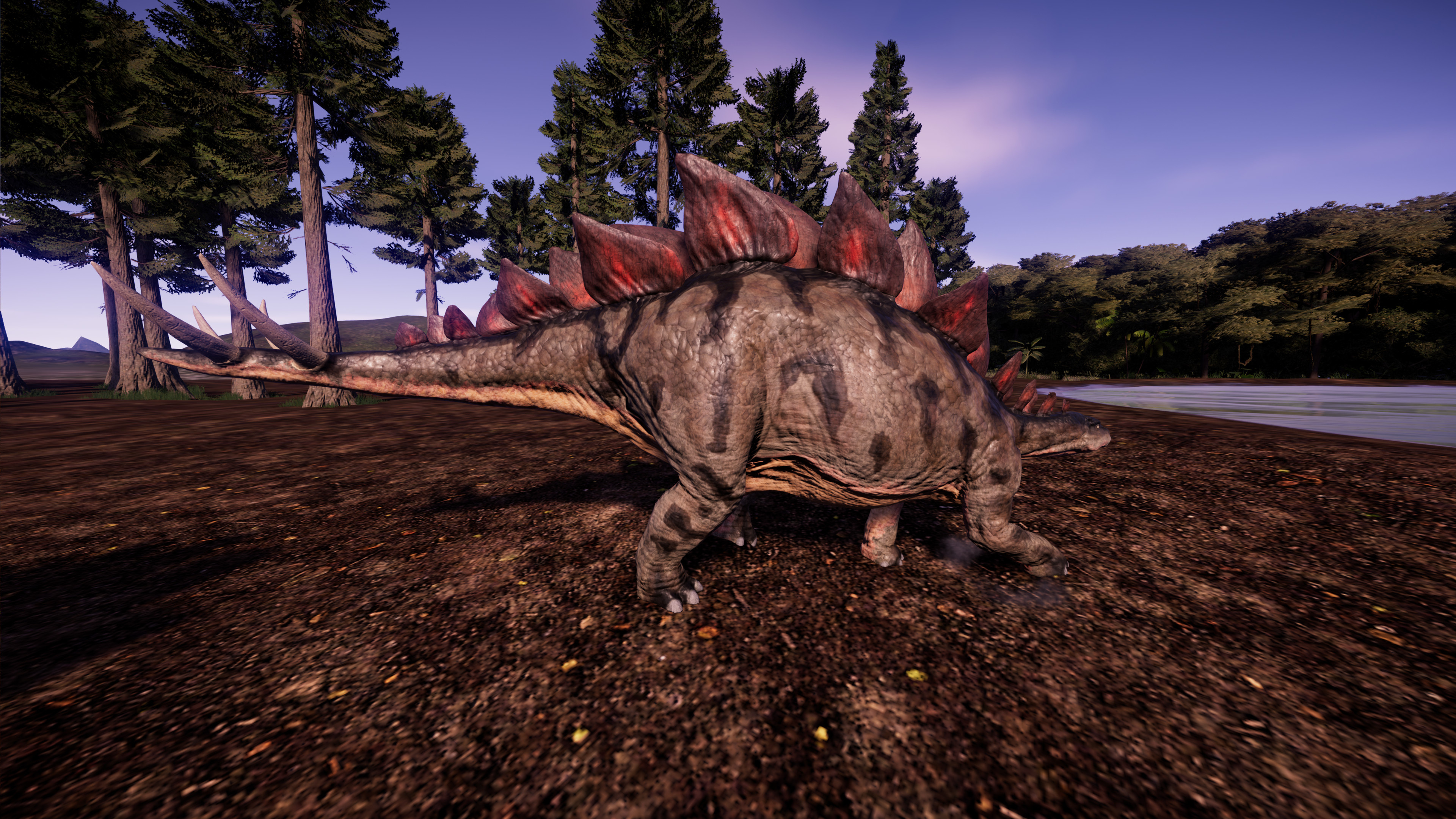 Stegosaurus skin, Jurassic World Evolution game, Unique customization, Virtual world, 3840x2160 4K Desktop