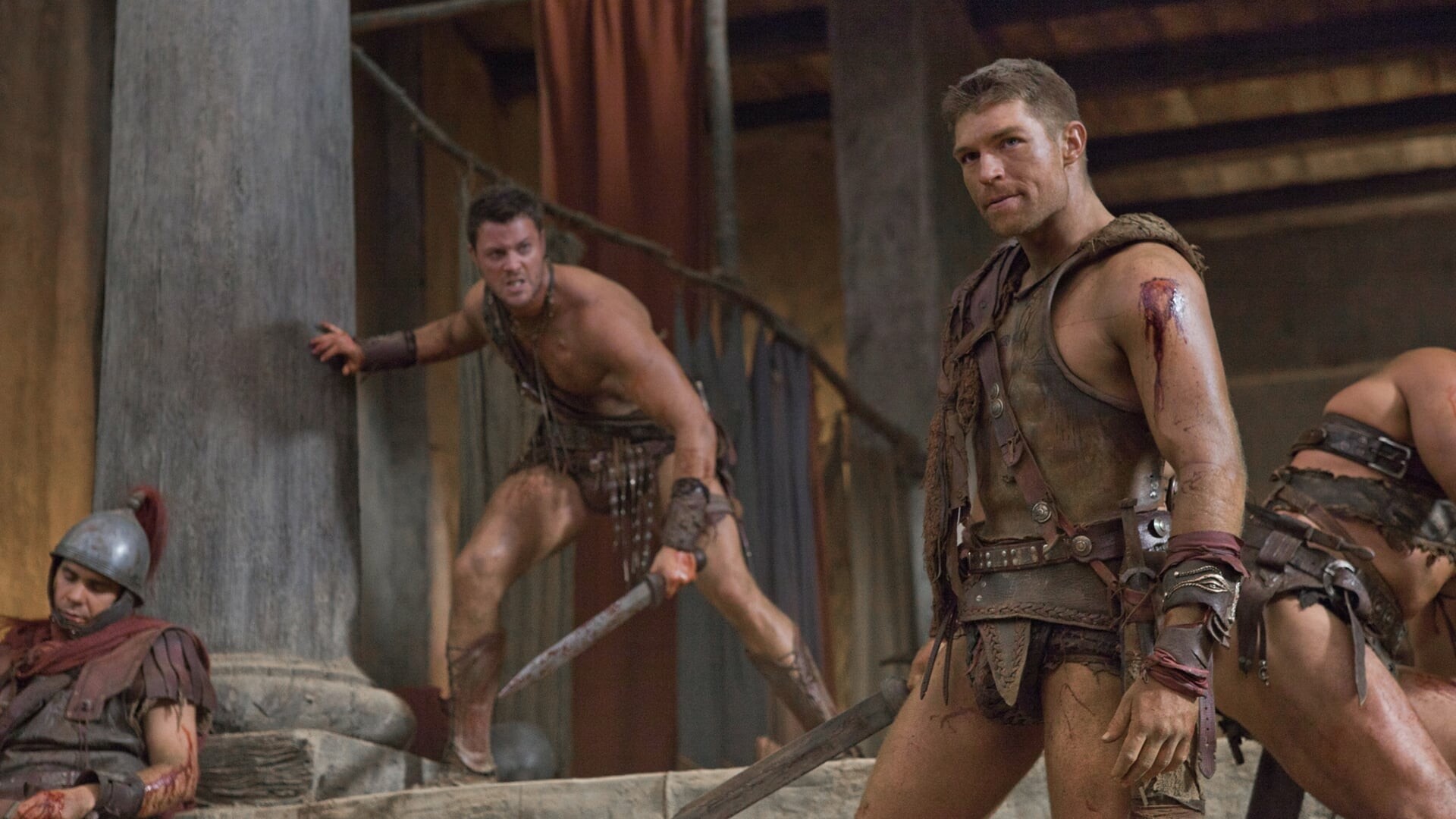 Spartacus: Blood and Sand: Season 2, Episode 9, Monsters, Dan Feuerriegel, Liam McIntyre. 1920x1080 Full HD Wallpaper.