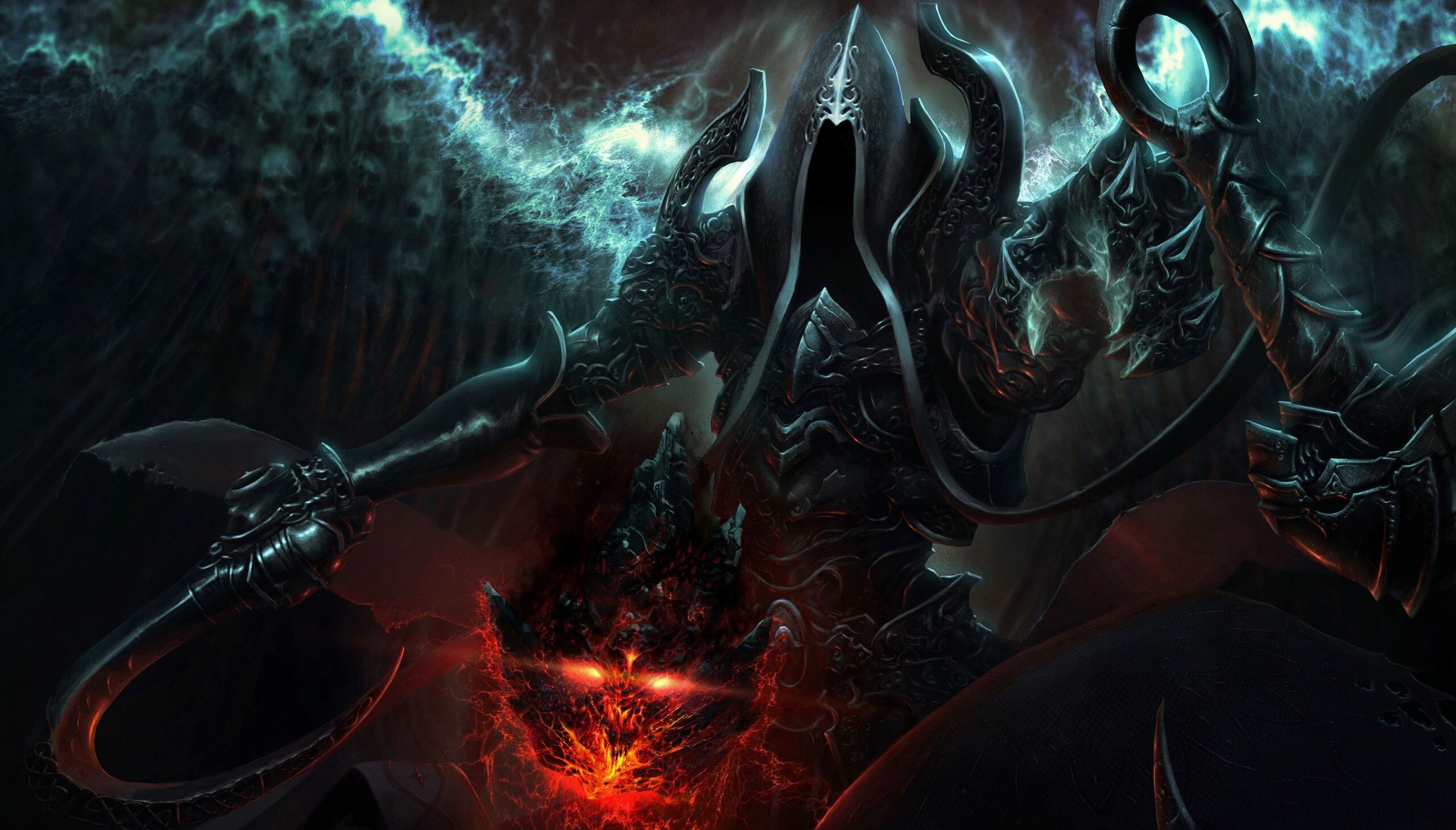Diablo: The humans are occasionally aided by angels, notably the Archangel Tyrael, Blizzard. 2560x1460 HD Wallpaper.