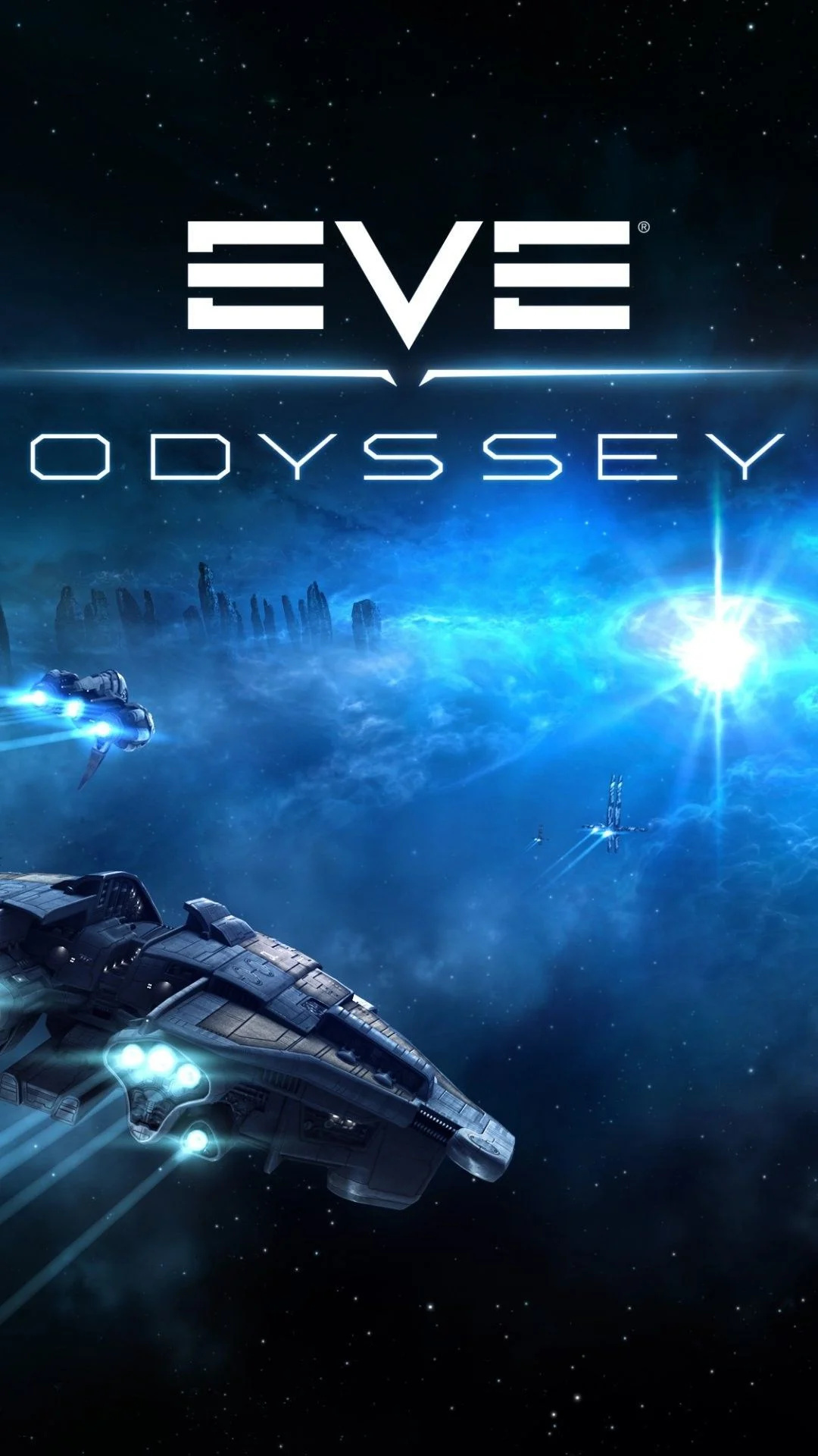 EVE Online, Gaming art, Futuristic spaceships, Digital universe, 1080x1920 Full HD Handy