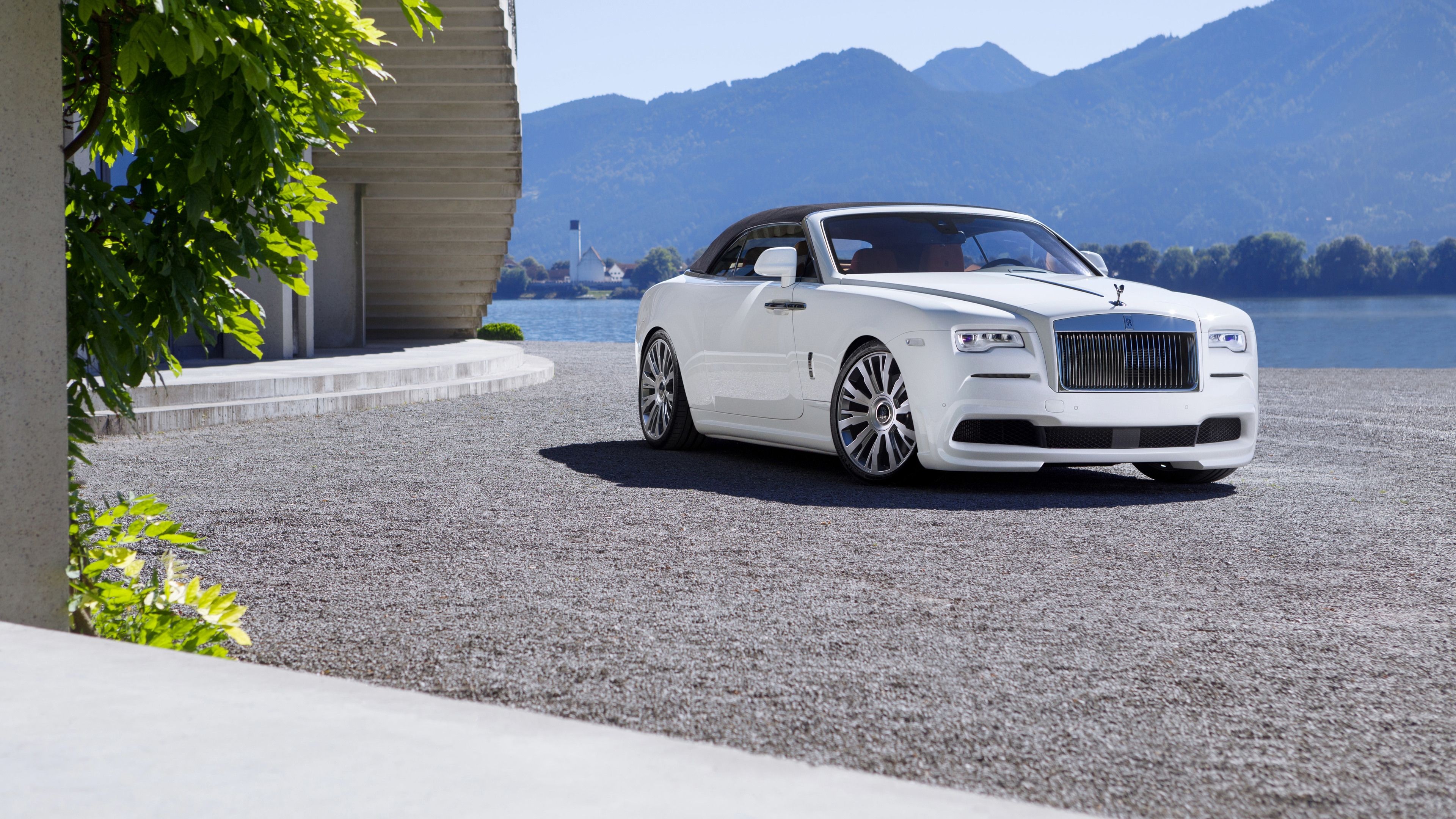 Rolls-Royce Dawn, Pure white elegance, Luxury on wheels, Timeless beauty, 3840x2160 4K Desktop
