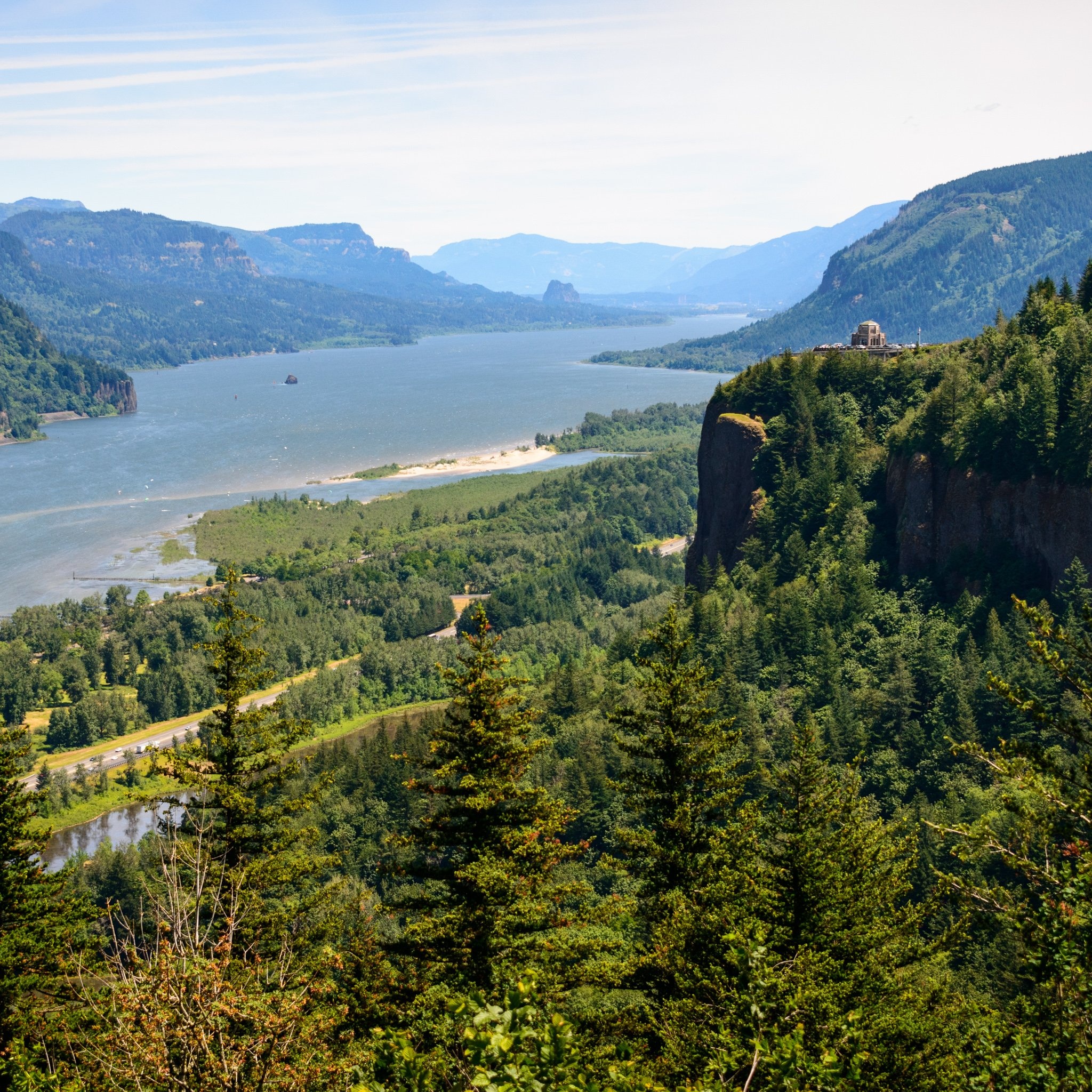 The Columbia River, Columbia River Gorge, Best activities, Nature's playground, 2050x2050 HD Phone