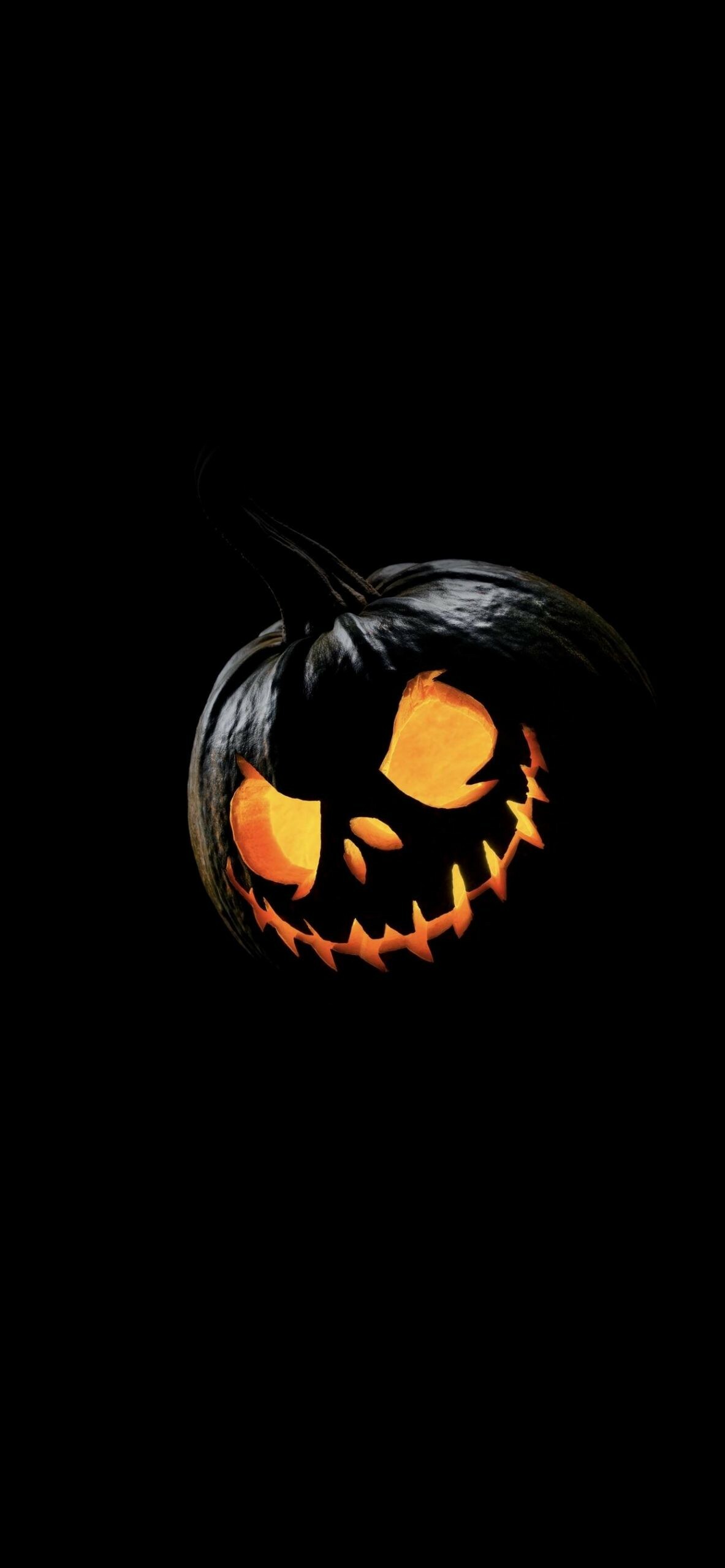 Halloween: It begins the three-day observance of Allhallowtide, Spooky face. 1190x2560 HD Wallpaper.