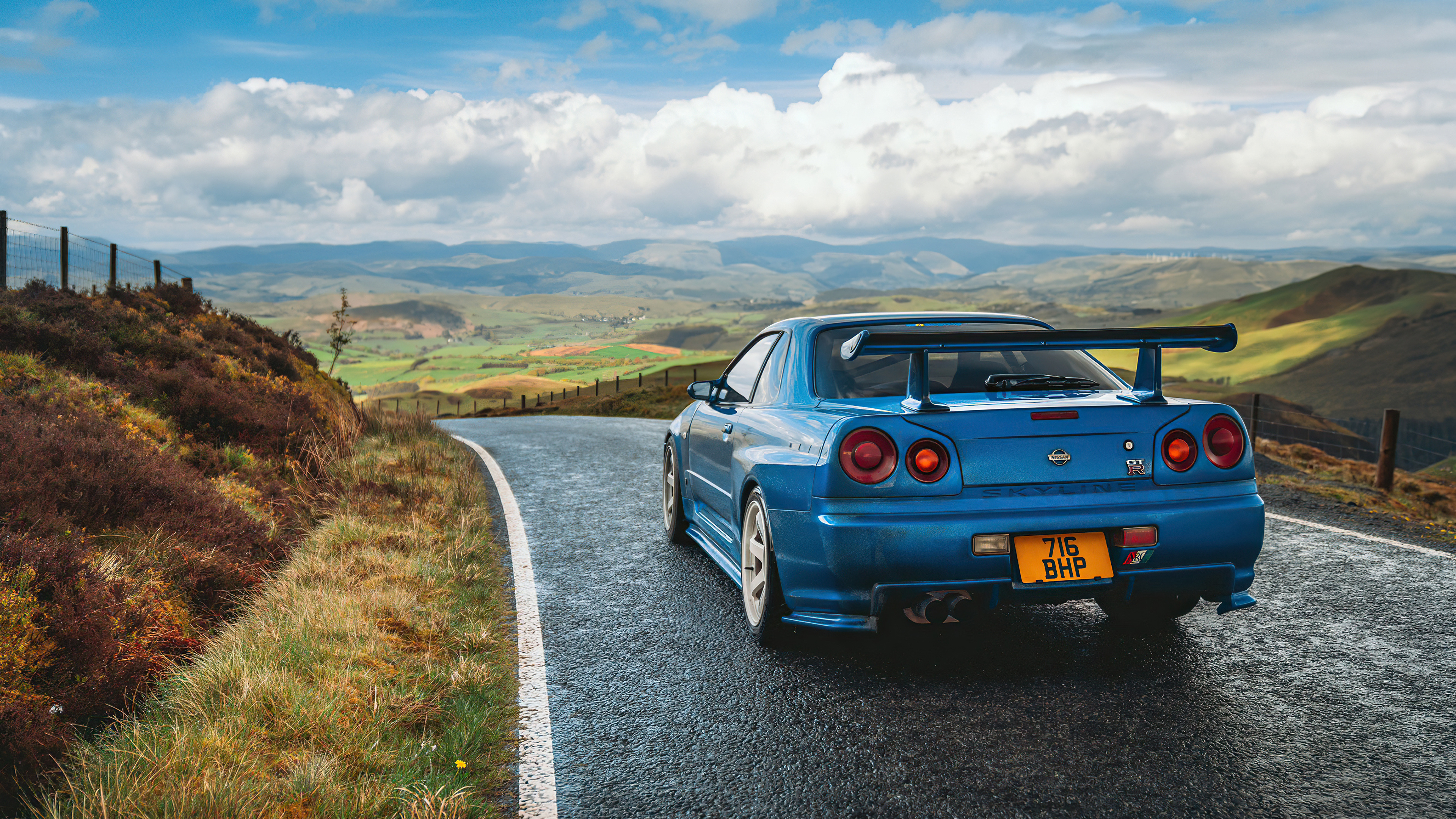 Nissan Skyline R34, 4K high definition, Car wallpapers, Astonishing visuals, 3840x2160 4K Desktop