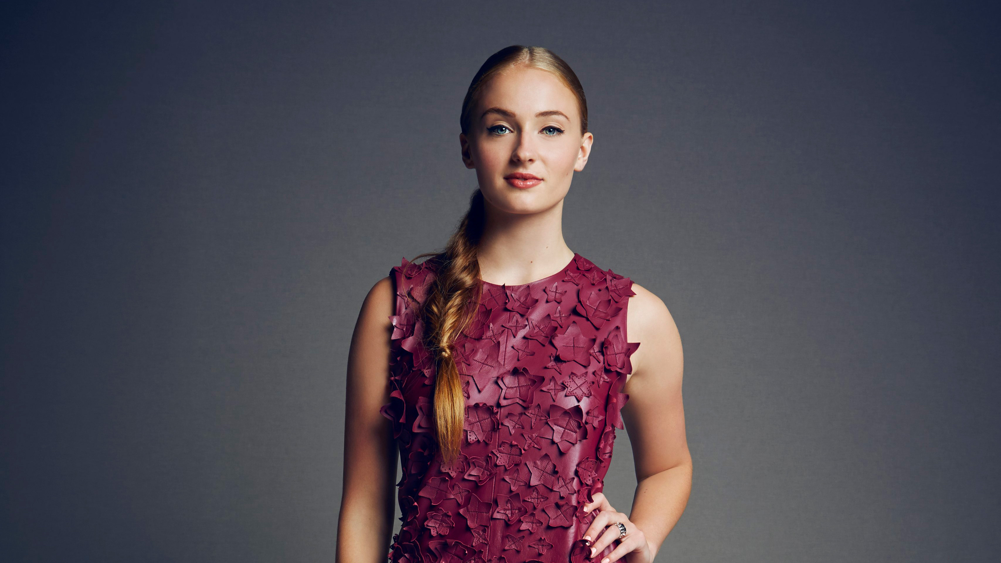 Sophie Turner: Was nominated for Best Supporting Actress, Drama at 2015 EWwy Awards. 3420x1920 HD Background.