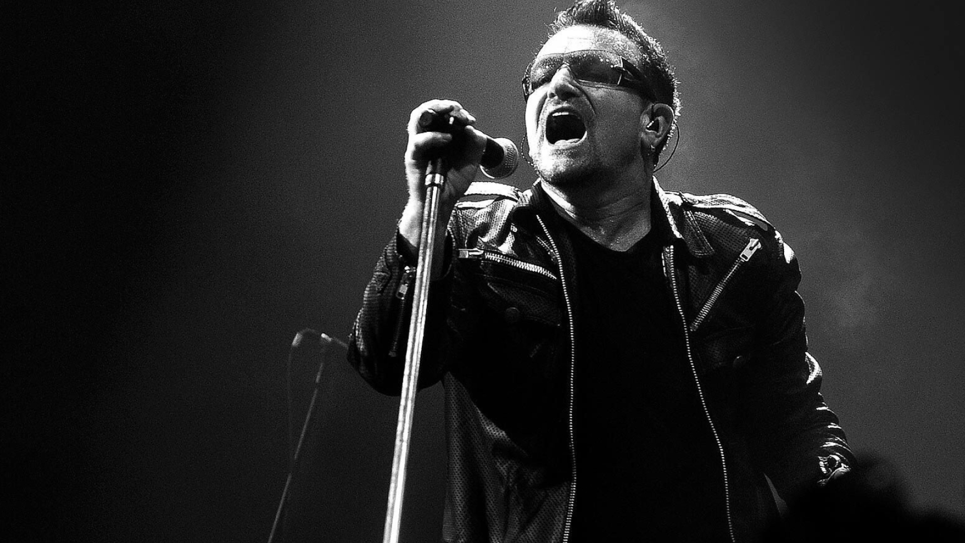 U2: Bono, The band's second single, "Another Day", is released on the CBS label in 1980. 1920x1080 Full HD Wallpaper.