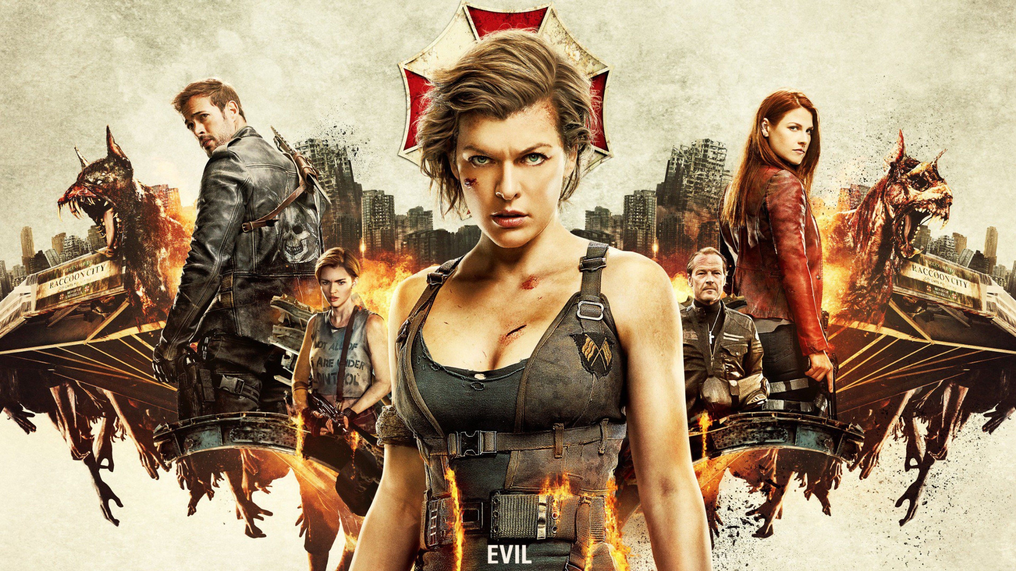 Resident Evil movie wallpapers, Striking backgrounds, Intense action, Unpredictable plot, 3840x2160 4K Desktop