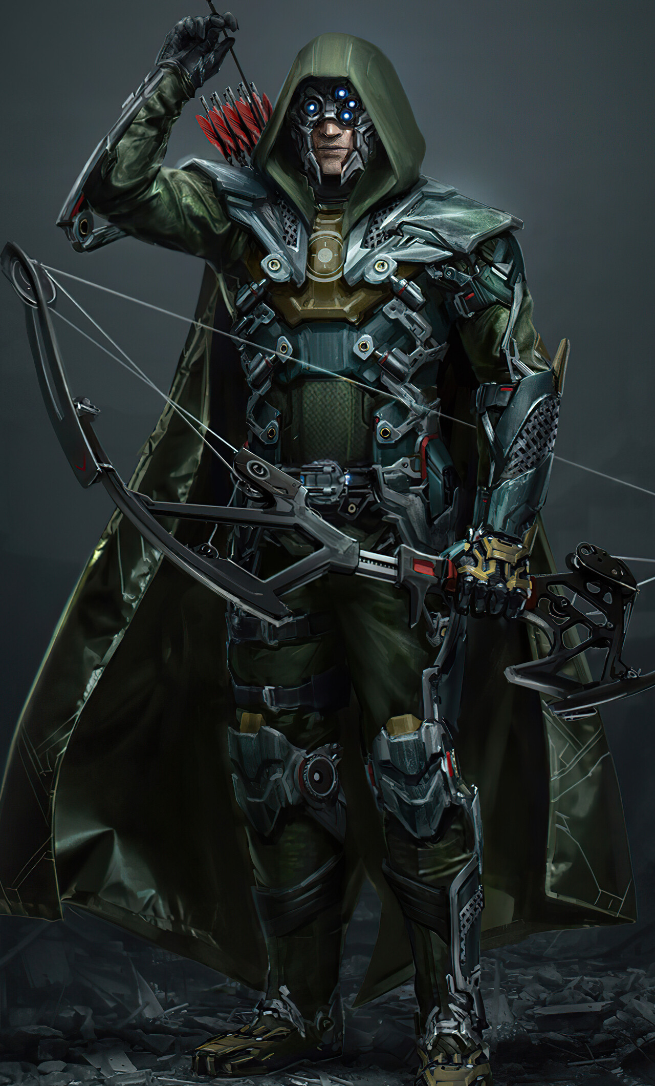 Green Arrow: Fictional character, DC, Injustice 2. 1280x2120 HD Wallpaper.