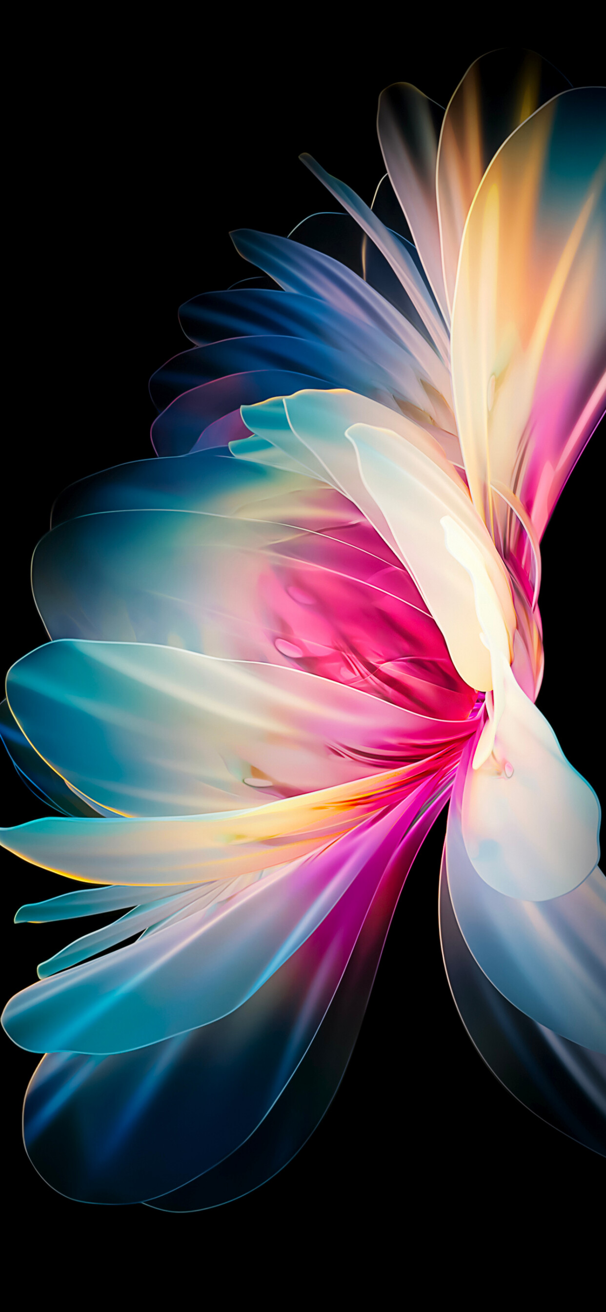 Girly: Blooming plant, Feather-like flower, Soft-to-the-touch blooms, Abstract. 1250x2690 HD Background.