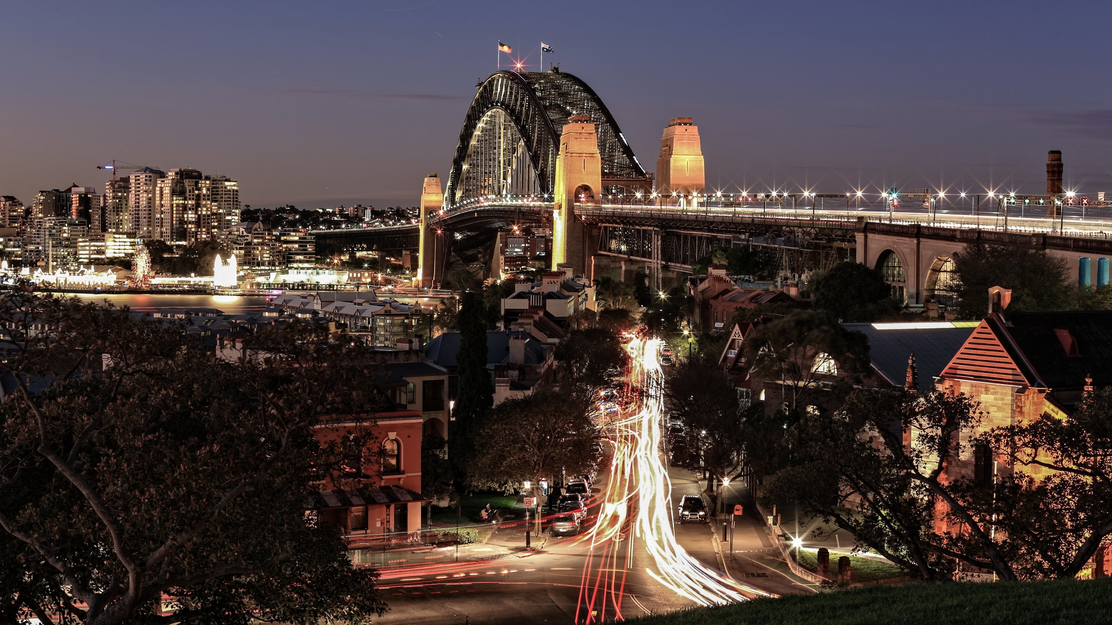 Hochauflösende Wallpaper der Sydney Harbour Bridge, 3840x2160 4K Desktop