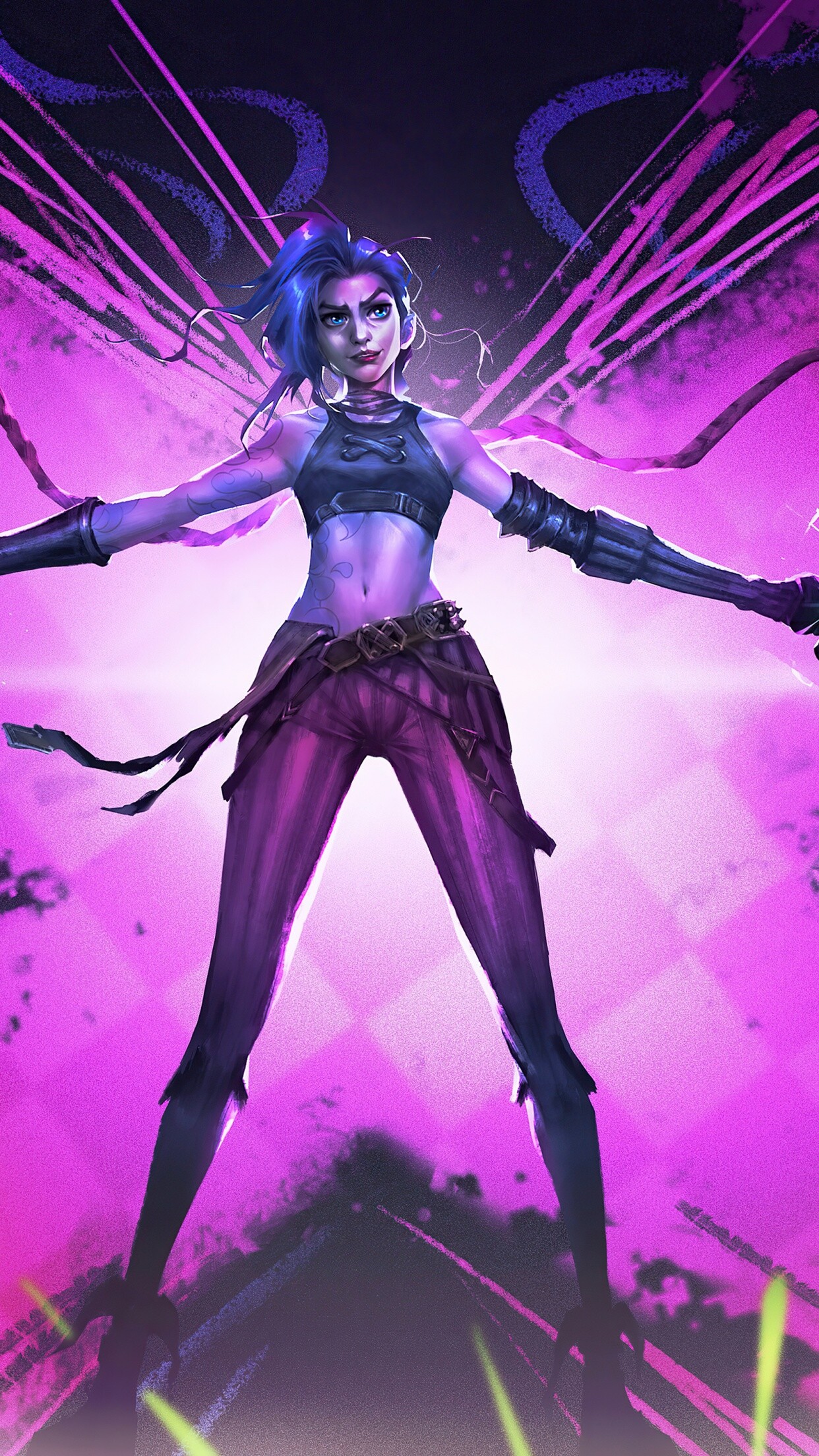 Arcane: League of Legends: LOL, Netflix series, Hailee Steinfeld as Violet "Vi". 1250x2210 HD Wallpaper.