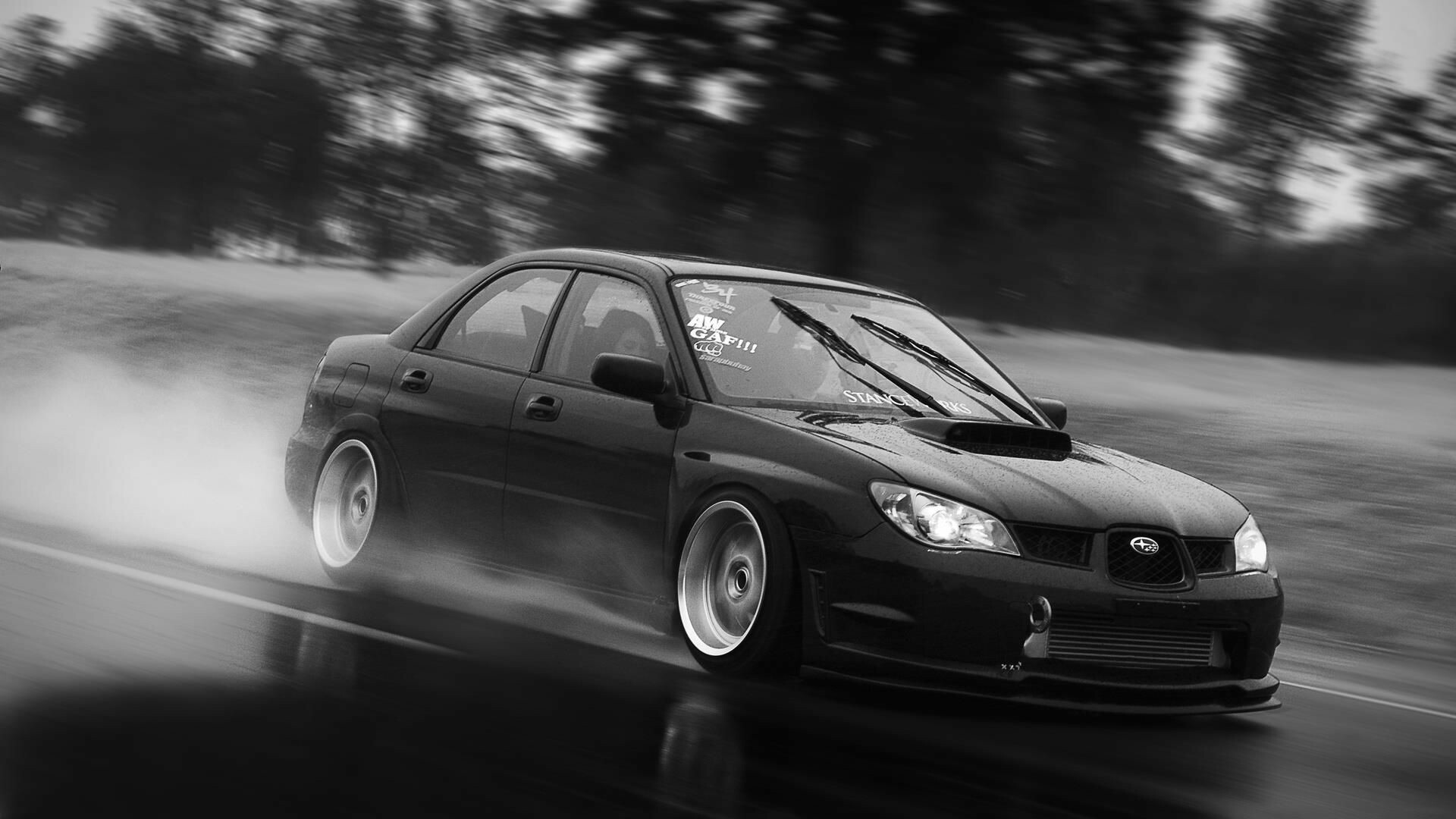 Subaru: Well-regarded for their offbeat combination of boxer engines and all-wheel drive, the Japanese brand's popularity has been on the rise for many years. 1920x1080 Full HD Background.