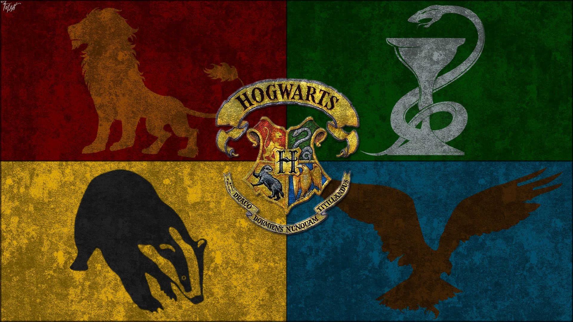 Hogwarts houses, Hogwarts Wappen Wallpaper, 1920x1080 Full HD Desktop