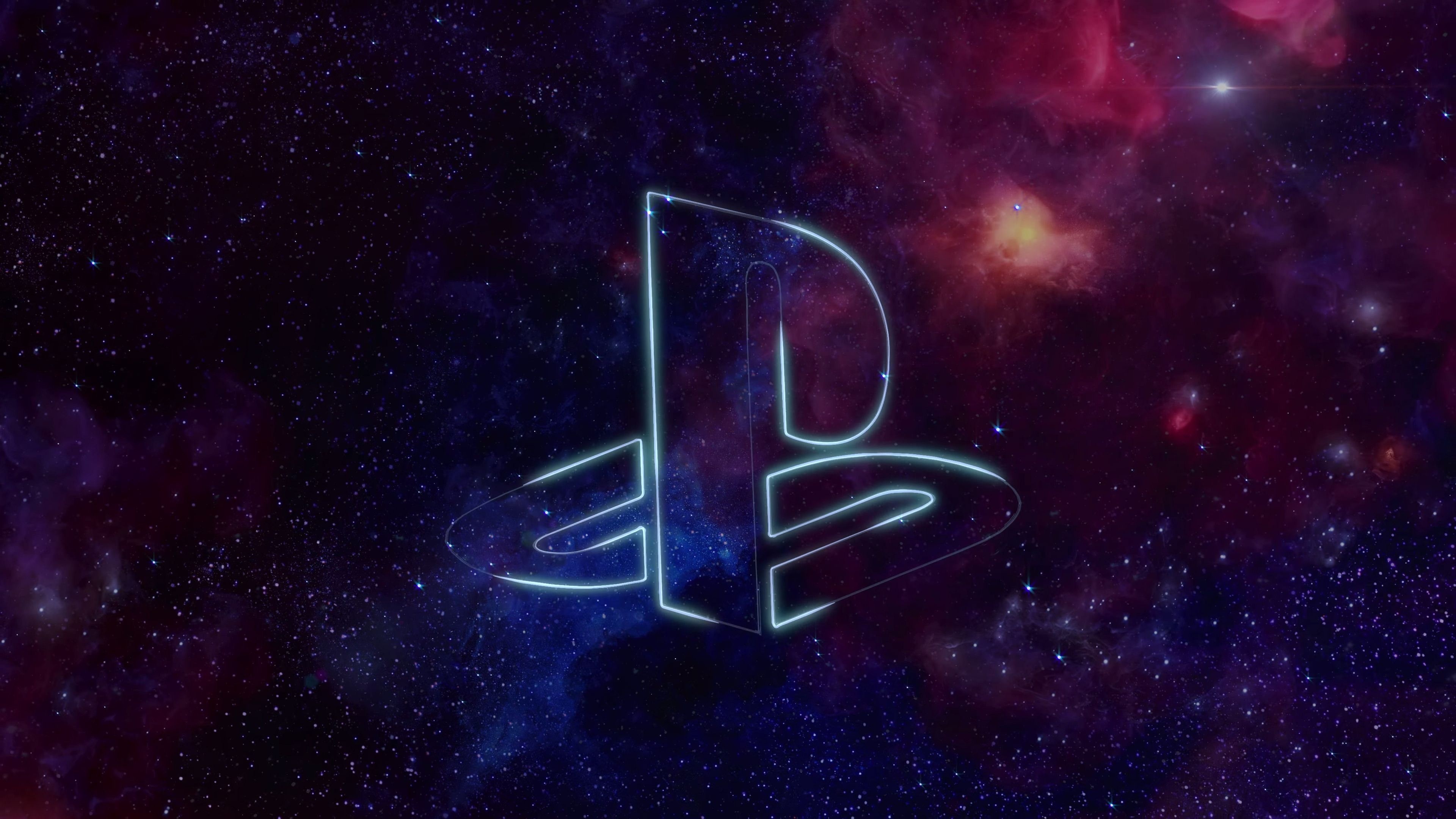 The PlayStation: Once the dominant video game system, PS, Abstract. 3840x2160 4K Background.