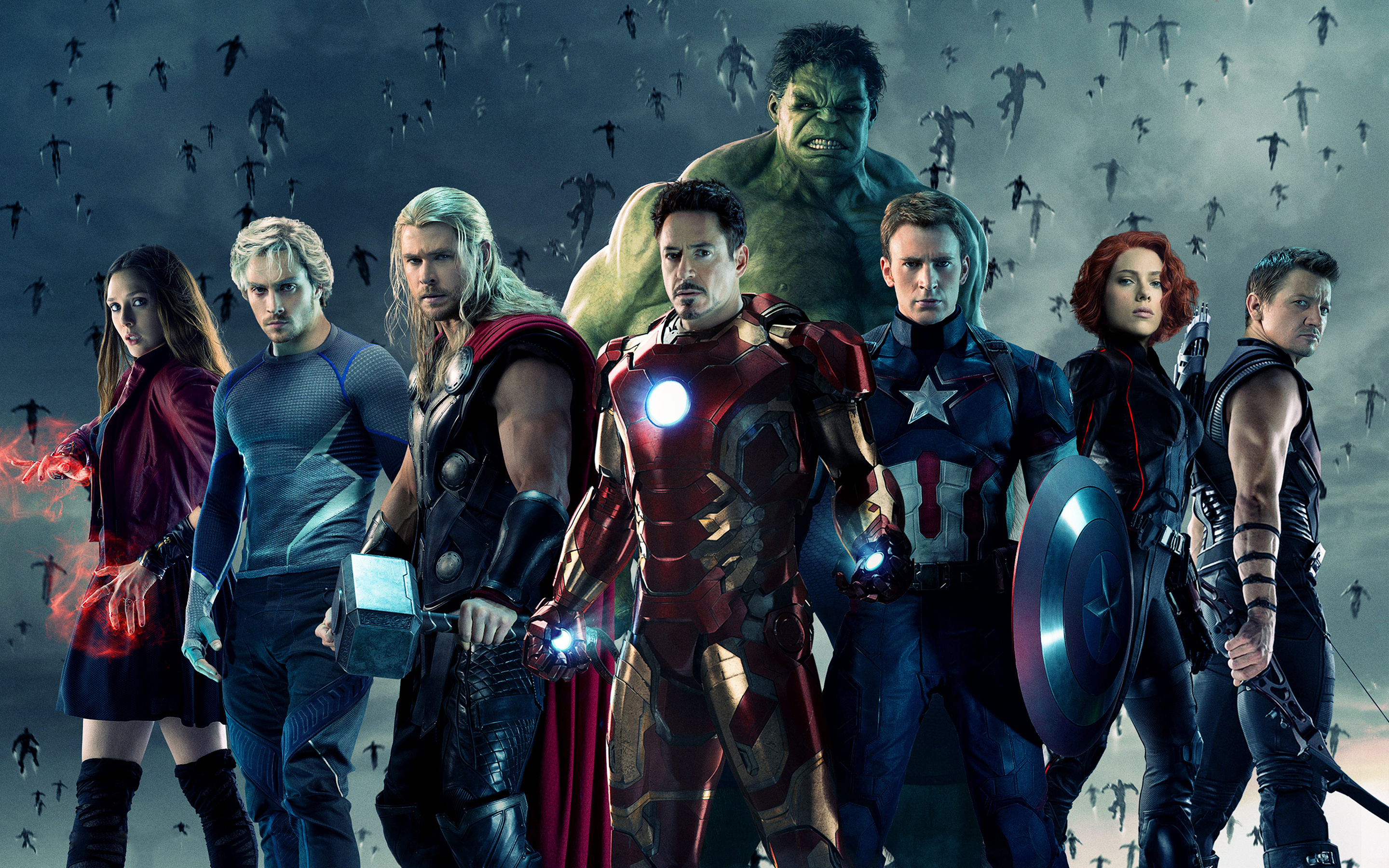 Avengers: Age of Ultron, Superhero ensemble, Epic battle scenes, Ultron's menace, 2880x1800 HD Desktop