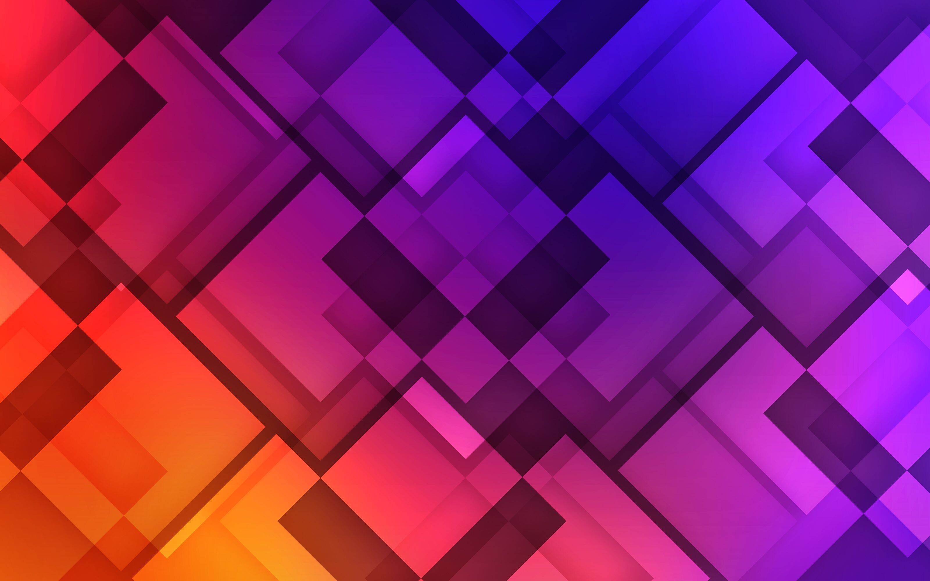 Geometric Abstract: Colorful, Parallel lines, Right angles, Squares. 3200x2000 HD Wallpaper.