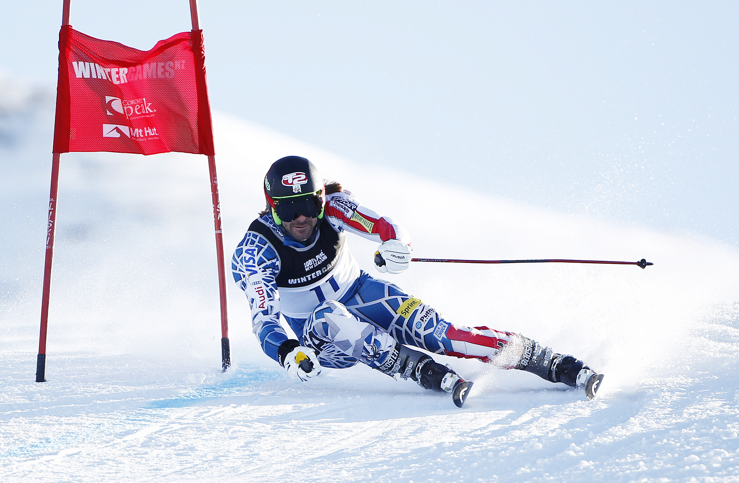 Slalom: Skiing, A race on skis over a winding course that is marked by gates, Winter sports. 2600x1700 HD Background.