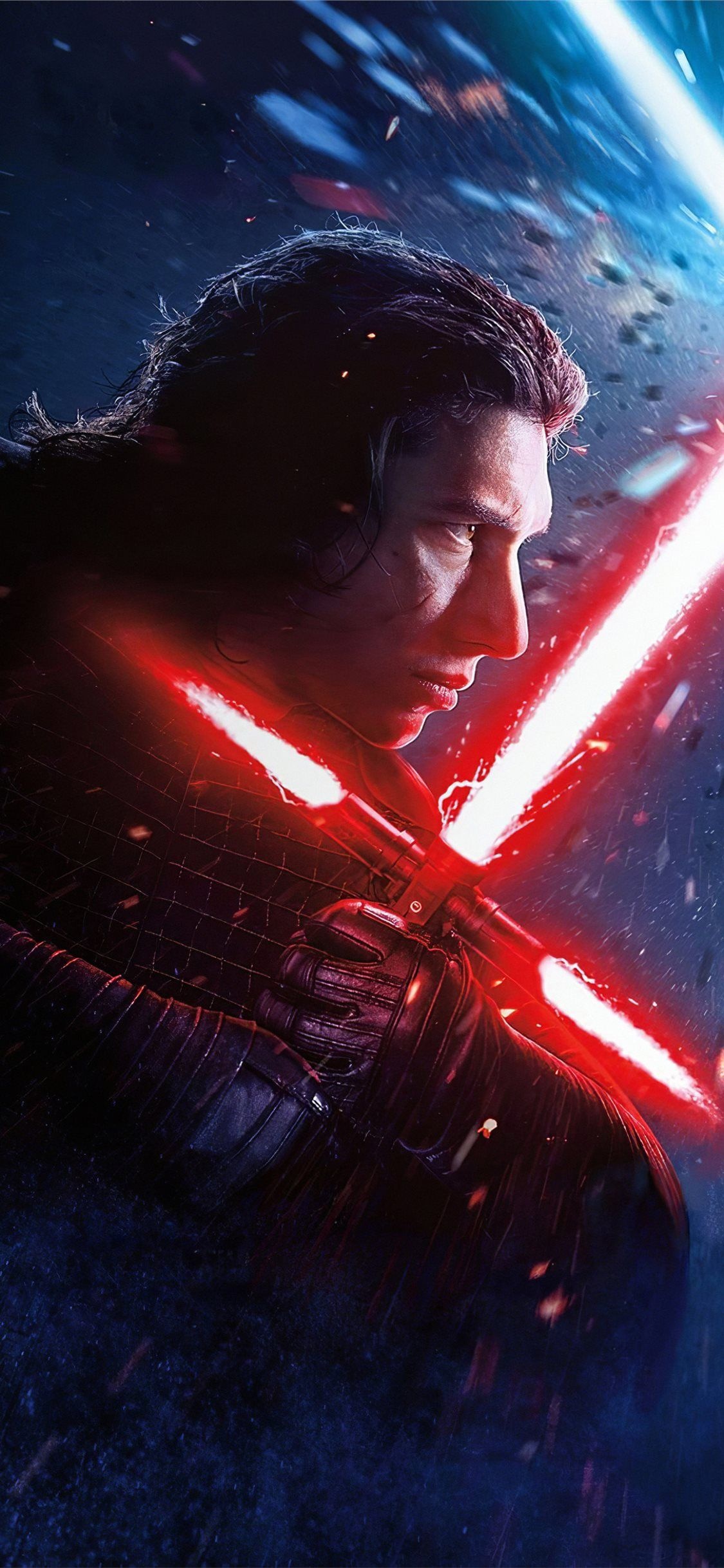 Star Wars: The Rise Of Skywalker: The movie opens with Kylo Ren searching for Emperor Palpatine. 1130x2440 HD Background.