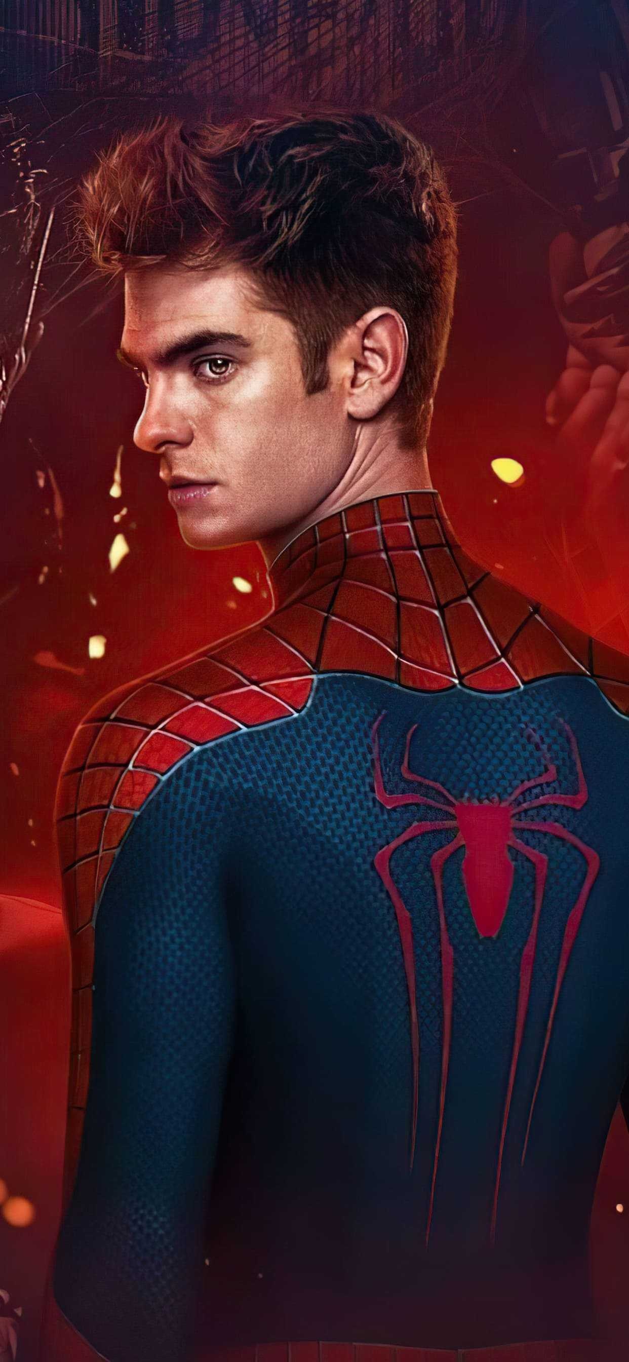 Andrew Garfield, Spider-Man portrayal, Thrilling superhero, Dynamic wallpapers, 1250x2690 HD Phone
