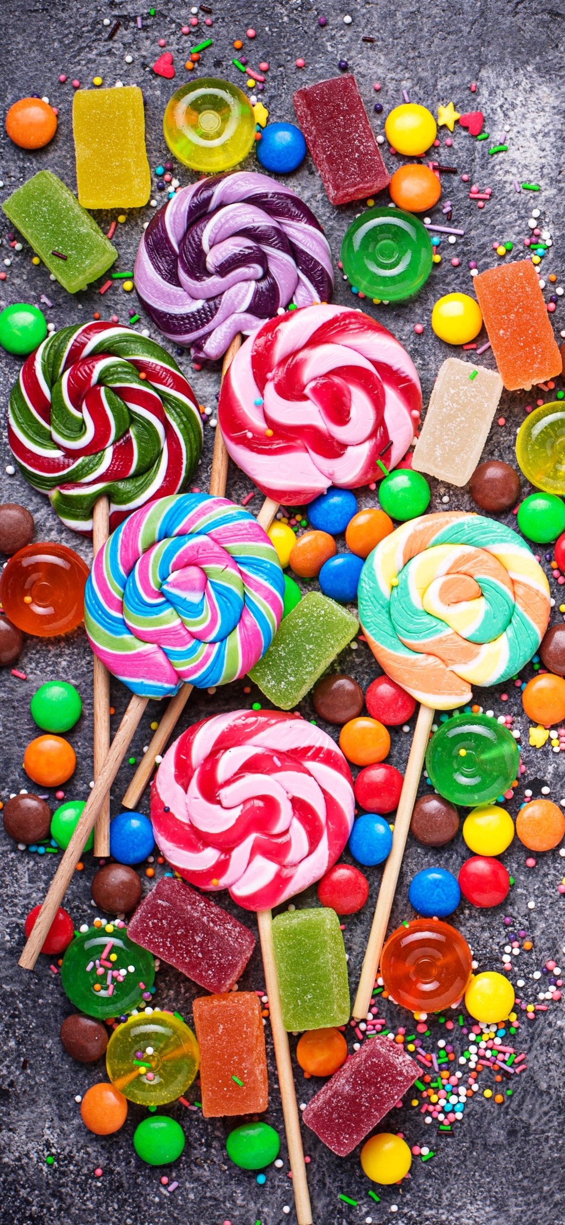 Food candy paradise, Tempting and delicious treats, Sweets for every craving, Indulge in candy delights, 1130x2440 HD Handy