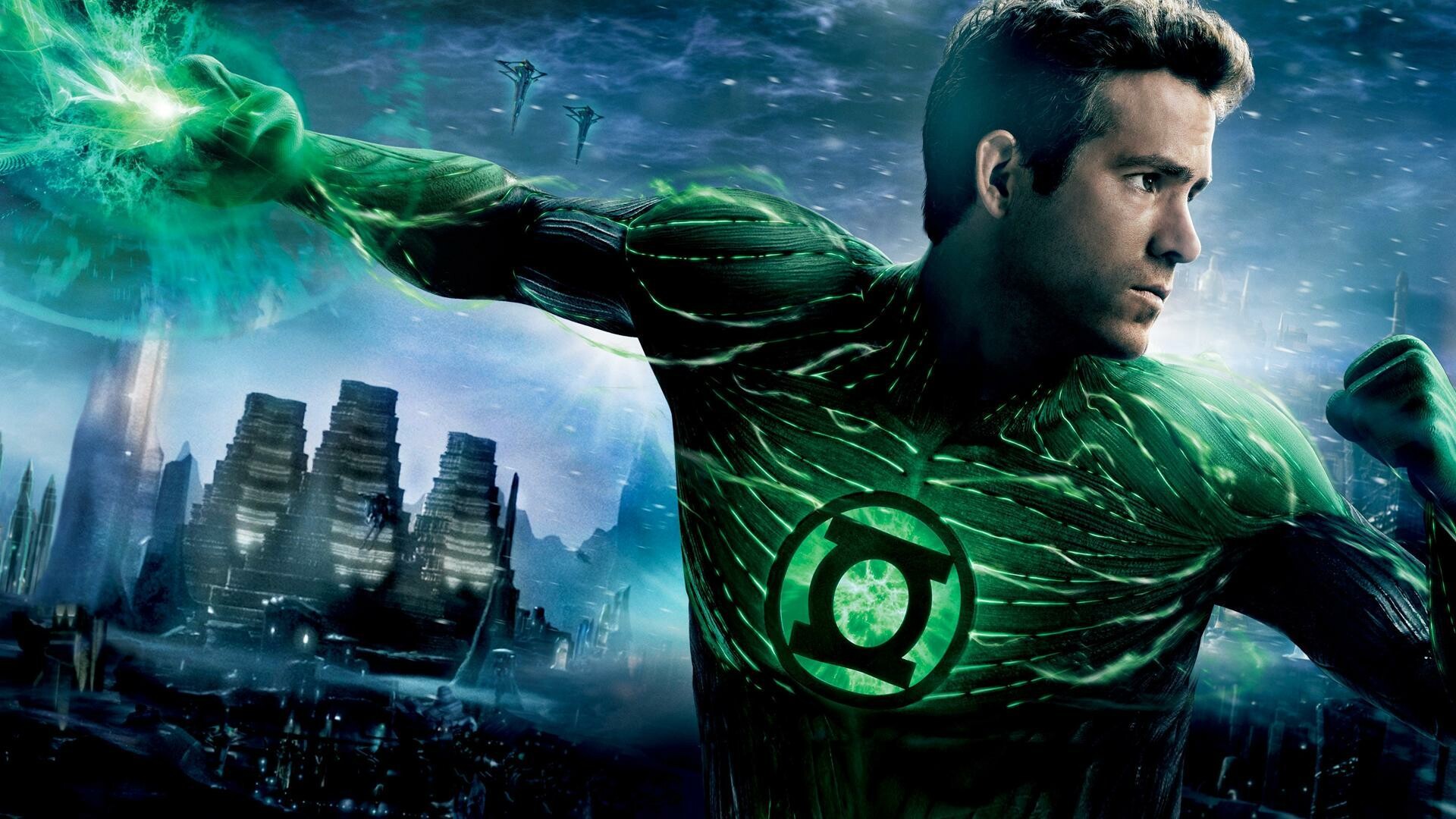 Green Lantern: Ryan Reynolds, A member of the Justice League of America. 1920x1080 Full HD Background.
