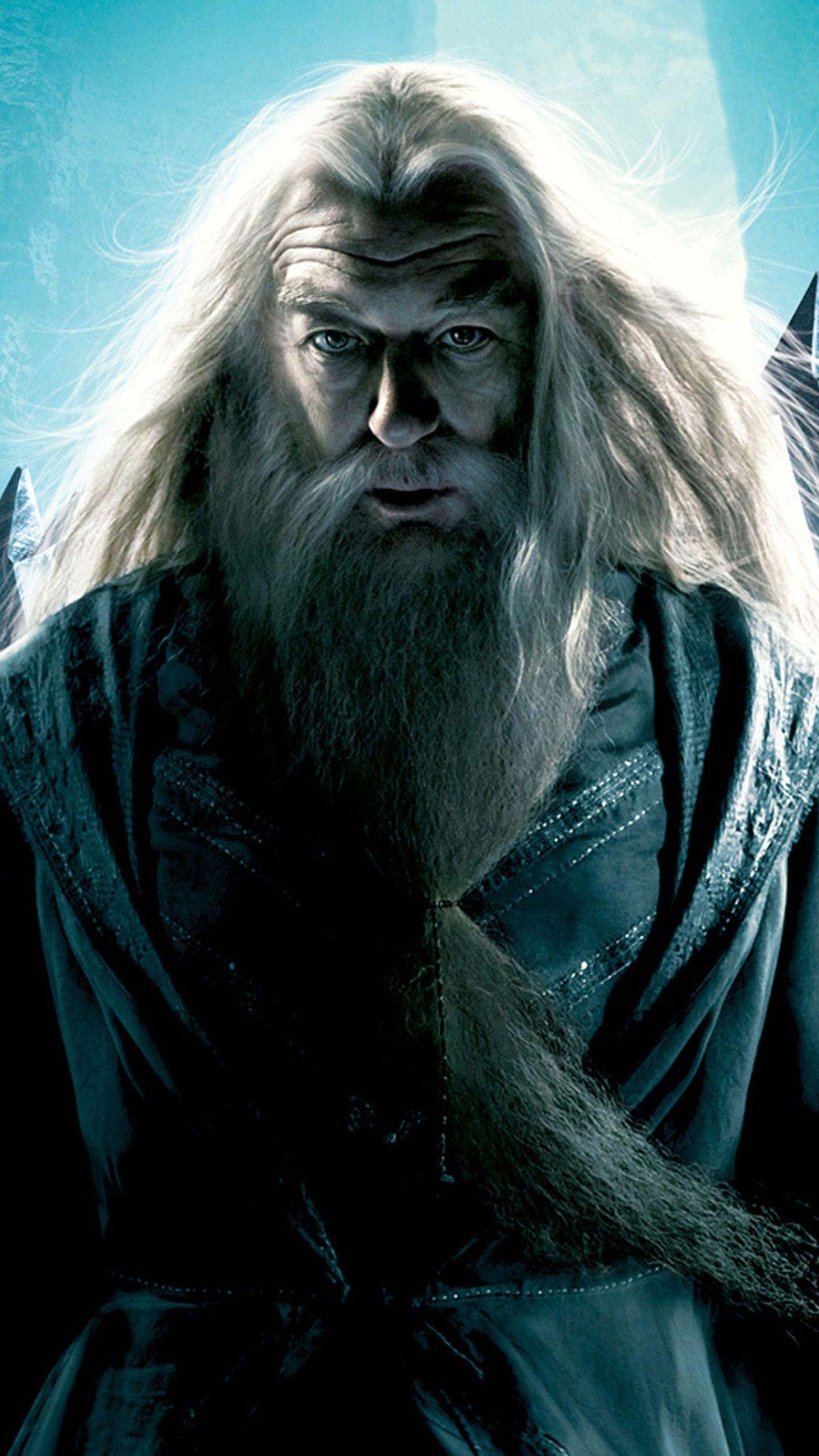 Dumbledore: Harry Potter series, Fictional character, The headmaster of the wizarding school. 1440x2560 HD Background.