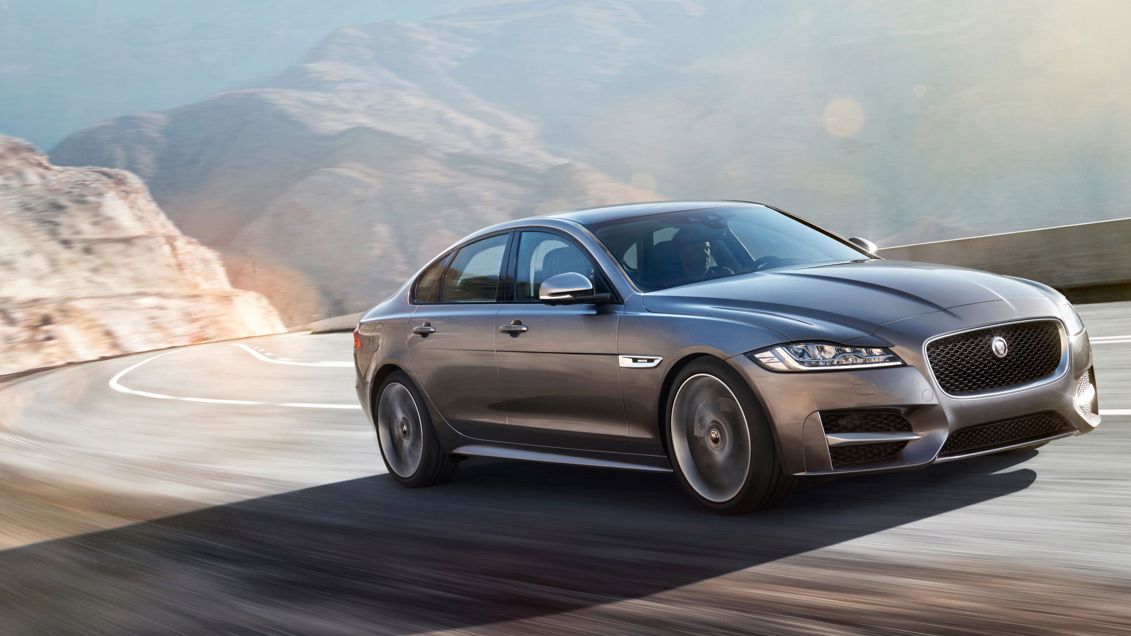 Jaguar Cars: The luxury vehicle brand of JLR, XF. 3840x2160 4K Background.