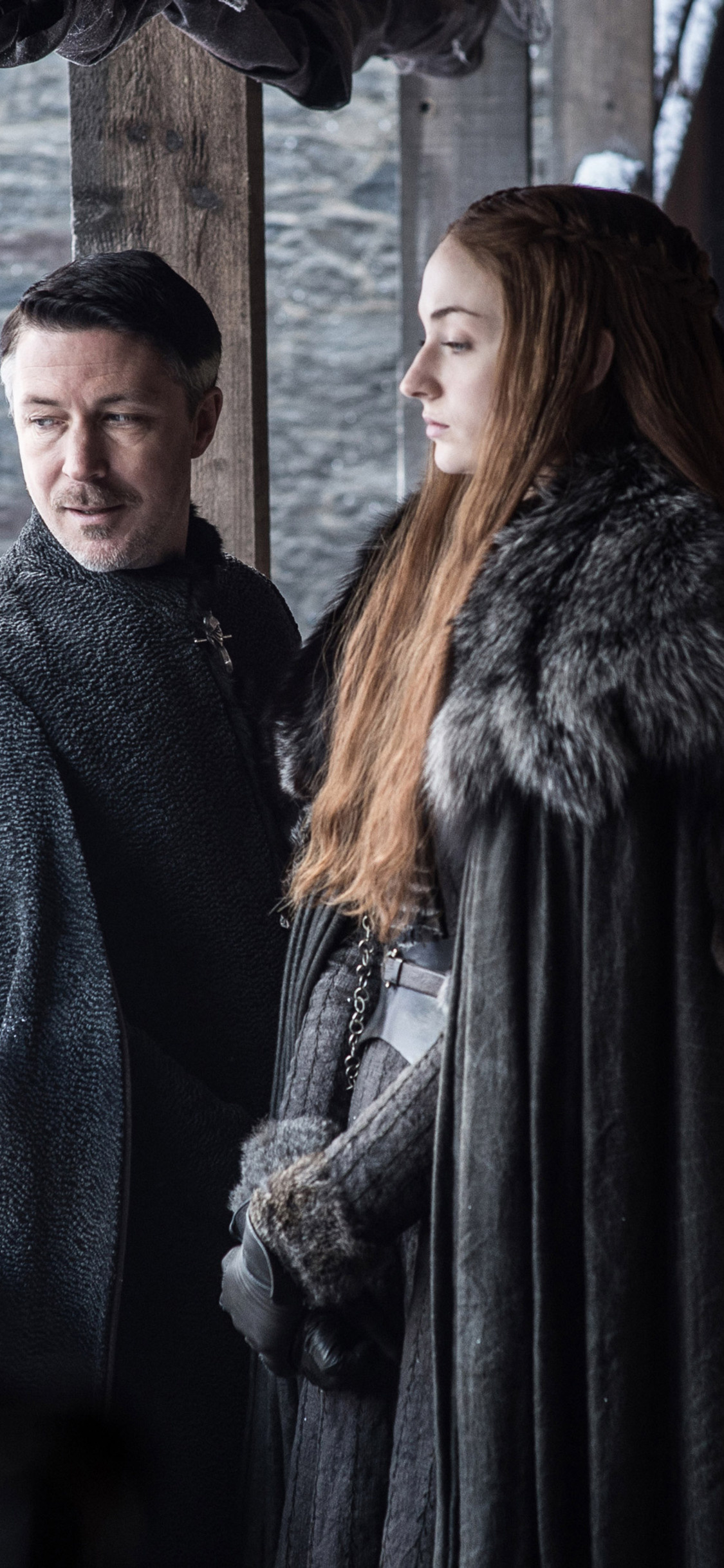 Littlefinger TV show, Sansa Stark, Season 7, HD 4K wallpapers, 1130x2440 HD Phone