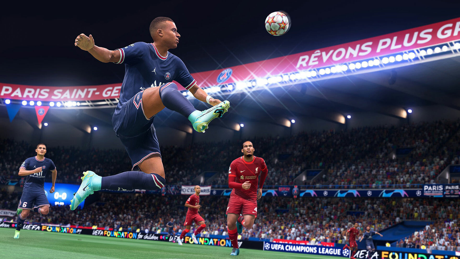 FIFA: A football simulation video game published by Electronic Arts, The 29th installment. 1920x1080 Full HD Wallpaper.