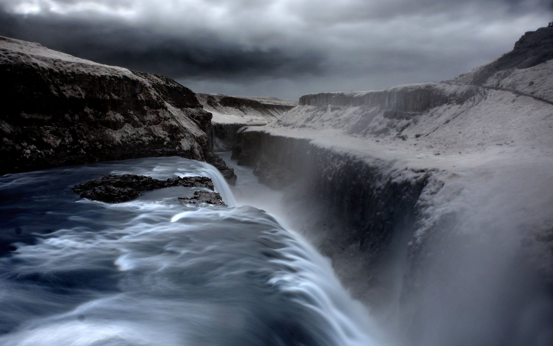 Download Iceland Waterfall Gullfoss wallpaper, 1920x1200 HD Desktop