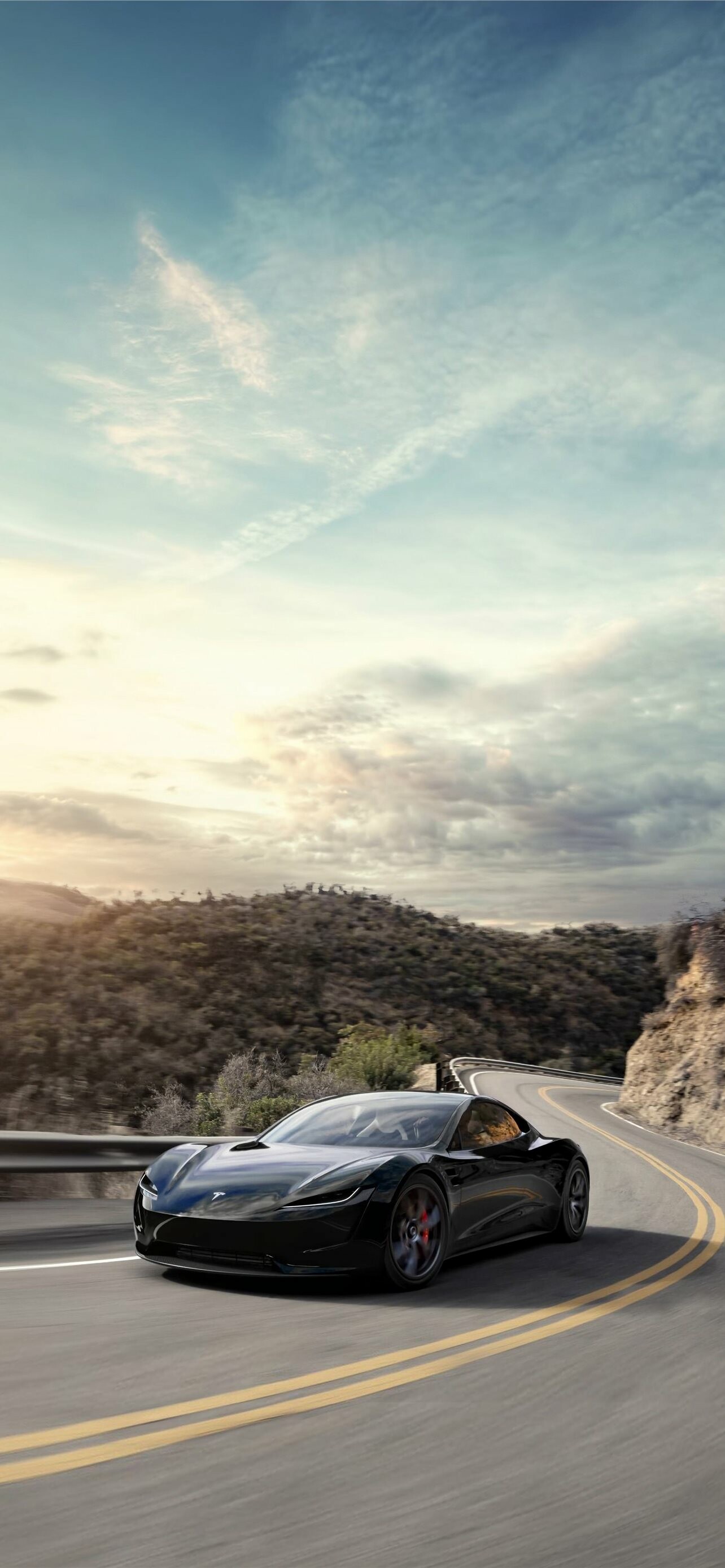 Tesla Model S: An American electric-car company, Network of superchargers for fast charging. 1290x2780 HD Wallpaper.