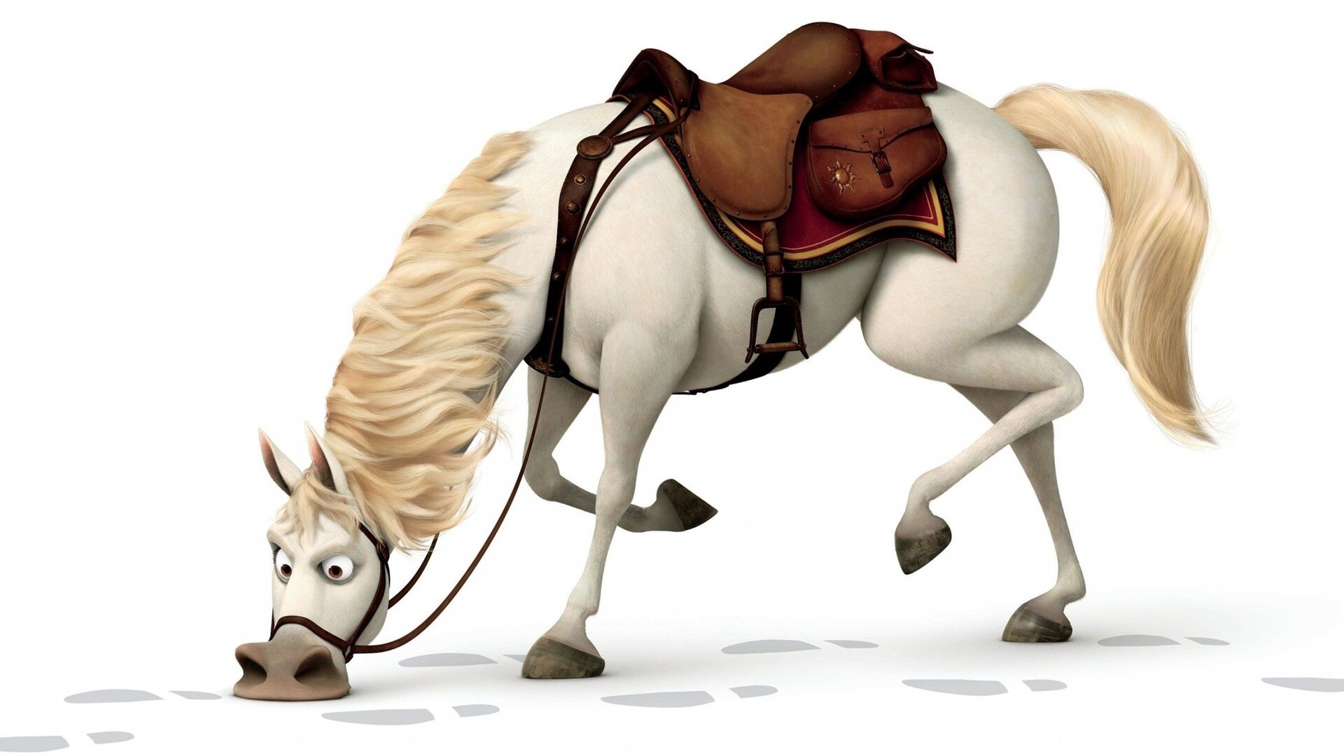 Tangled: Maximus, A palace horse belonging to the captain of the Corona Royal Guard. 1920x1080 Full HD Wallpaper.
