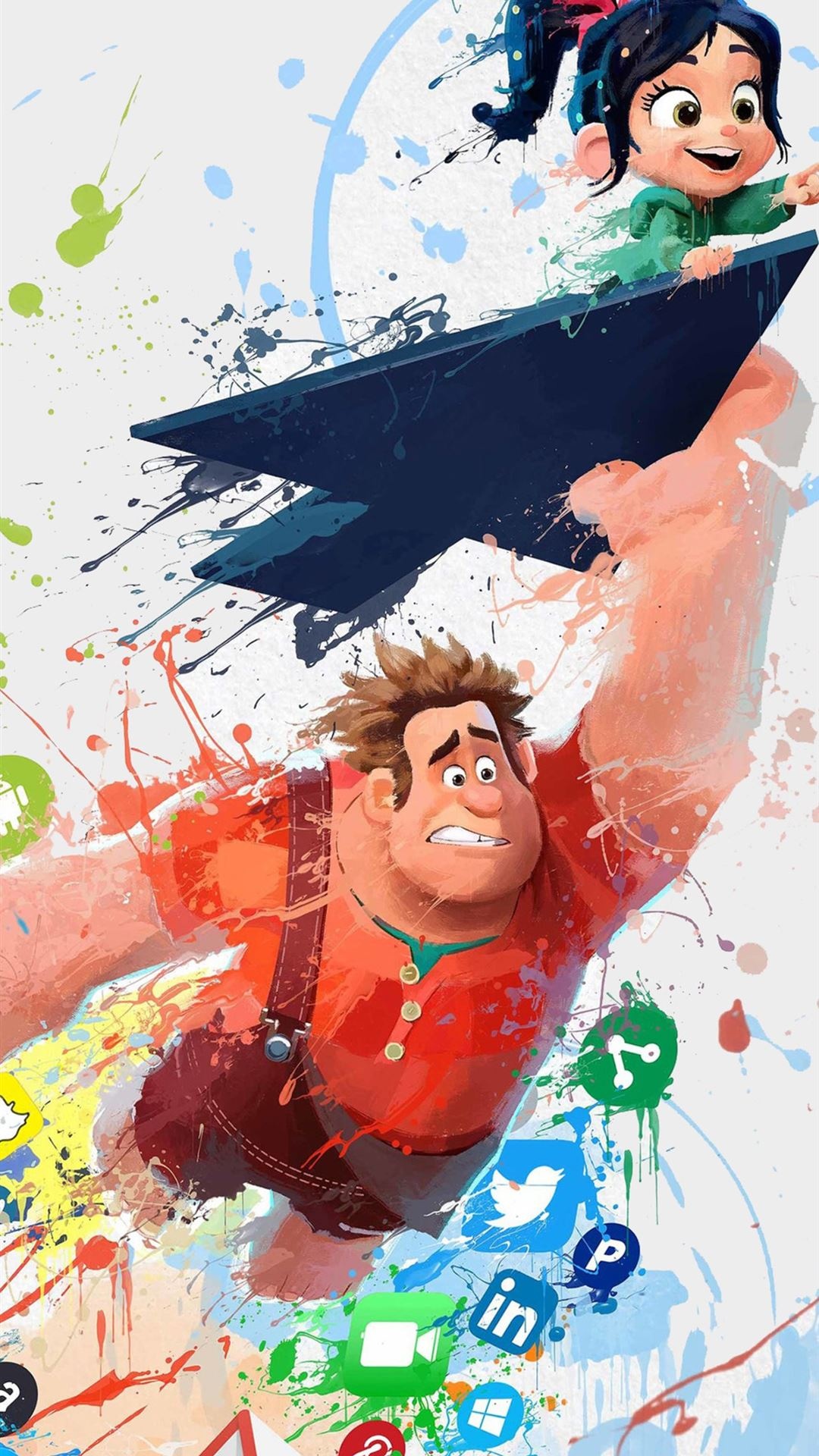 Ralph Breaks the Internet, iPhone wallpapers, Free downloads, Animated film, 1080x1920 Full HD Handy