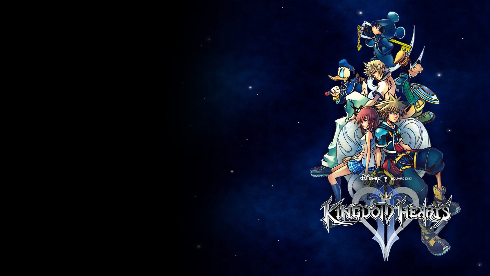Kingdom Hearts, Pocket tactics, Game wallpapers, Heart-shaped keyblade, 1920x1080 Full HD Desktop