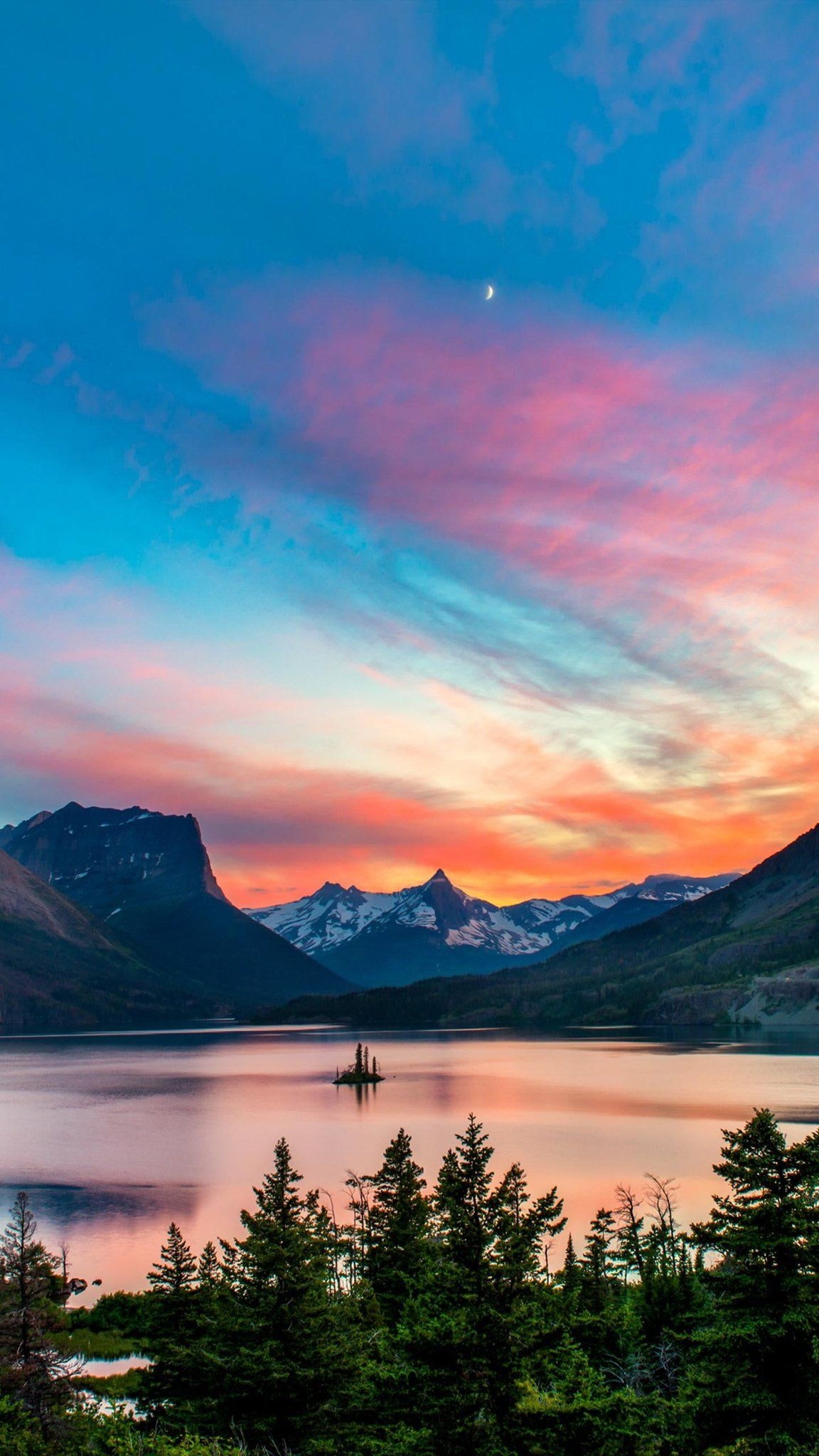 Glacier National Park, Nature's beauty, Majestic glaciers, Tranquil landscapes, 1160x2050 HD Phone