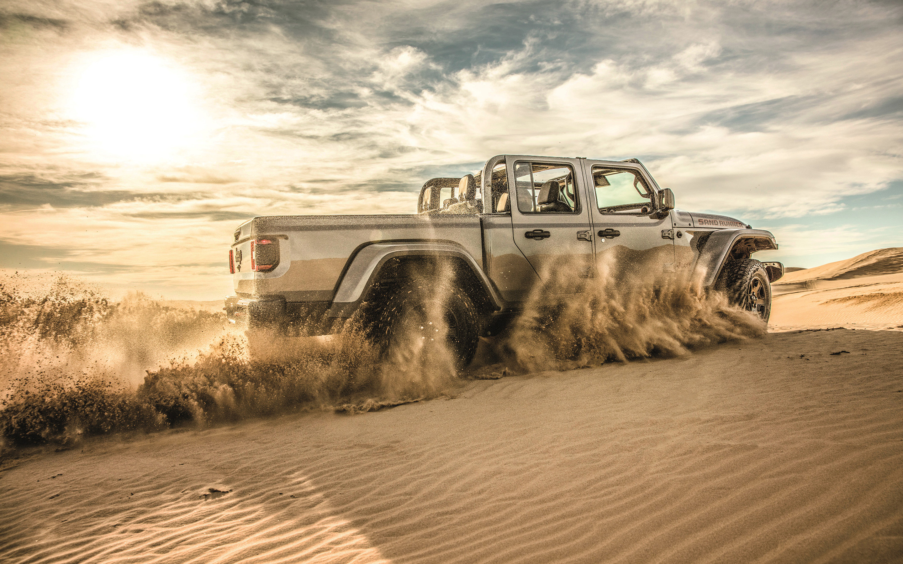 Jeep Gladiator, Sand Runner Desert edition, AE-spec model, High-quality pictures, 2880x1800 HD Desktop