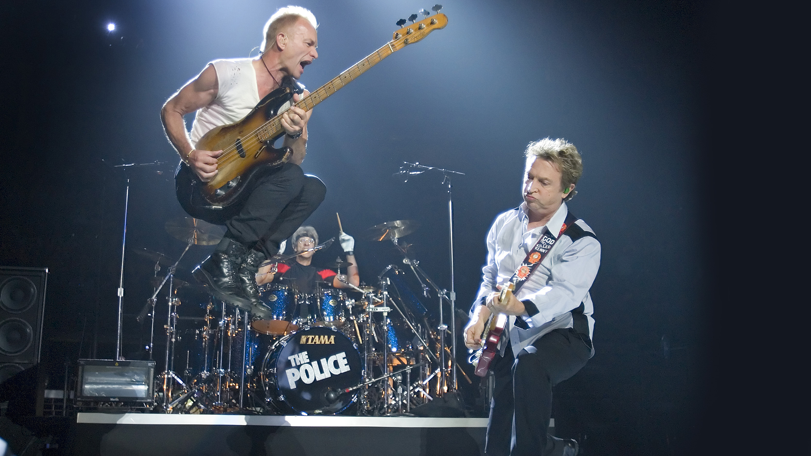 Sting's Police era, Band's success, Iconic music, Spin magazine story, 3350x1880 HD Desktop