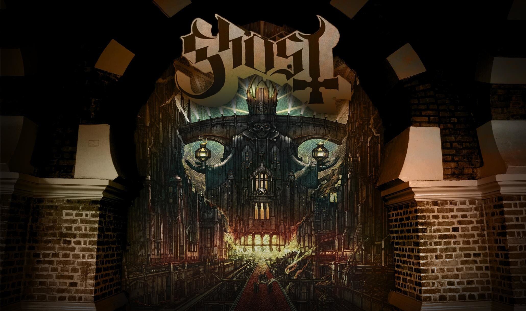 Ghost (Band): "Prequelle" was nominated for the Best Rock Album Grammy Award. 2070x1230 HD Background.