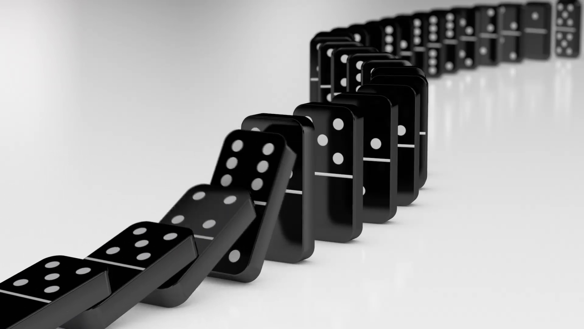 Dominoes: The chain reaction, A popular term that reflects the chain of events happening one after another, Mexican train. 1920x1080 Full HD Wallpaper.