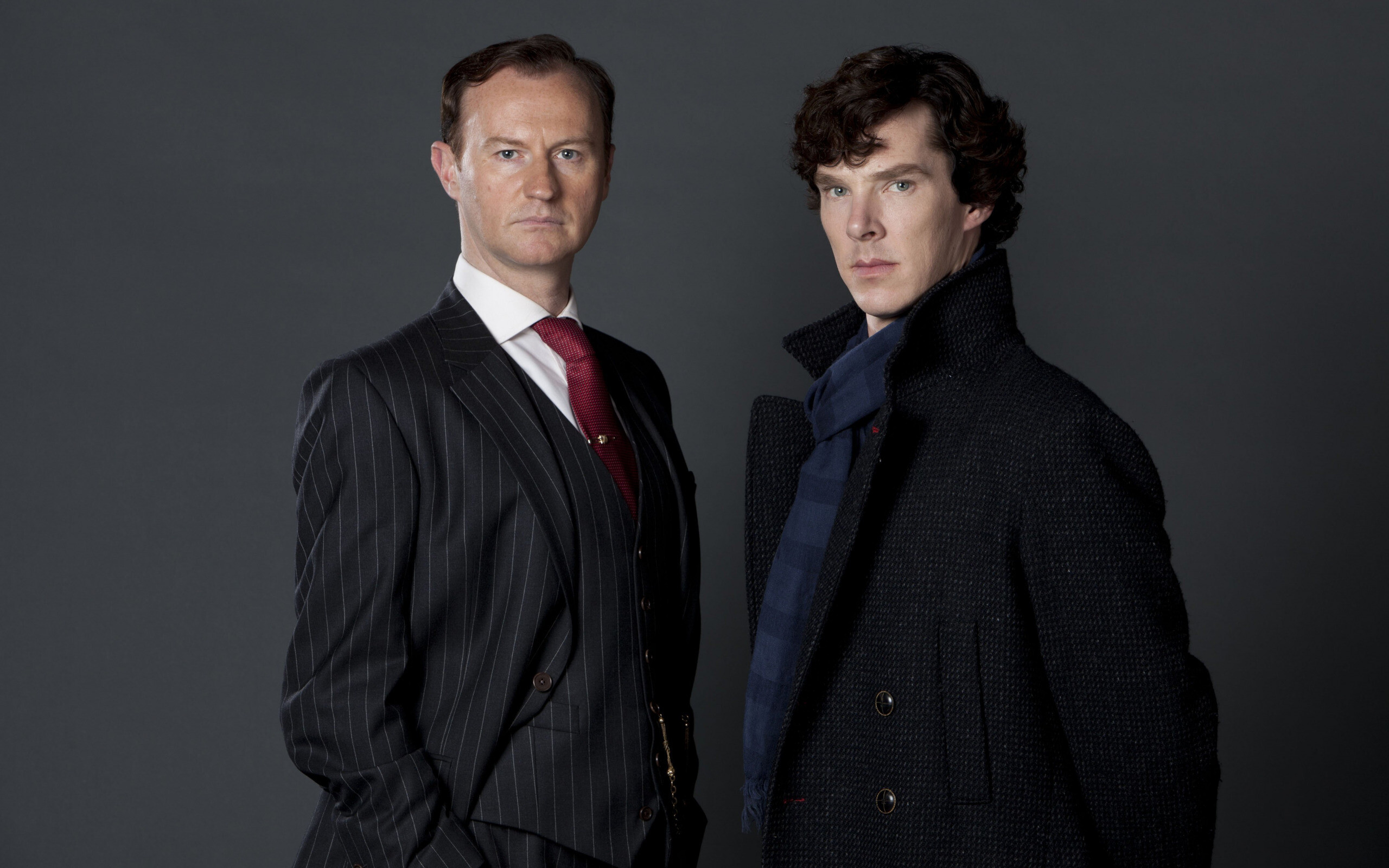 Mark Gatiss: Sherlock Holmes, Benedict Cumberbatch, Sherlock TV Series, Primetime Emmy Award, Lead Actor. 2560x1600 HD Background.