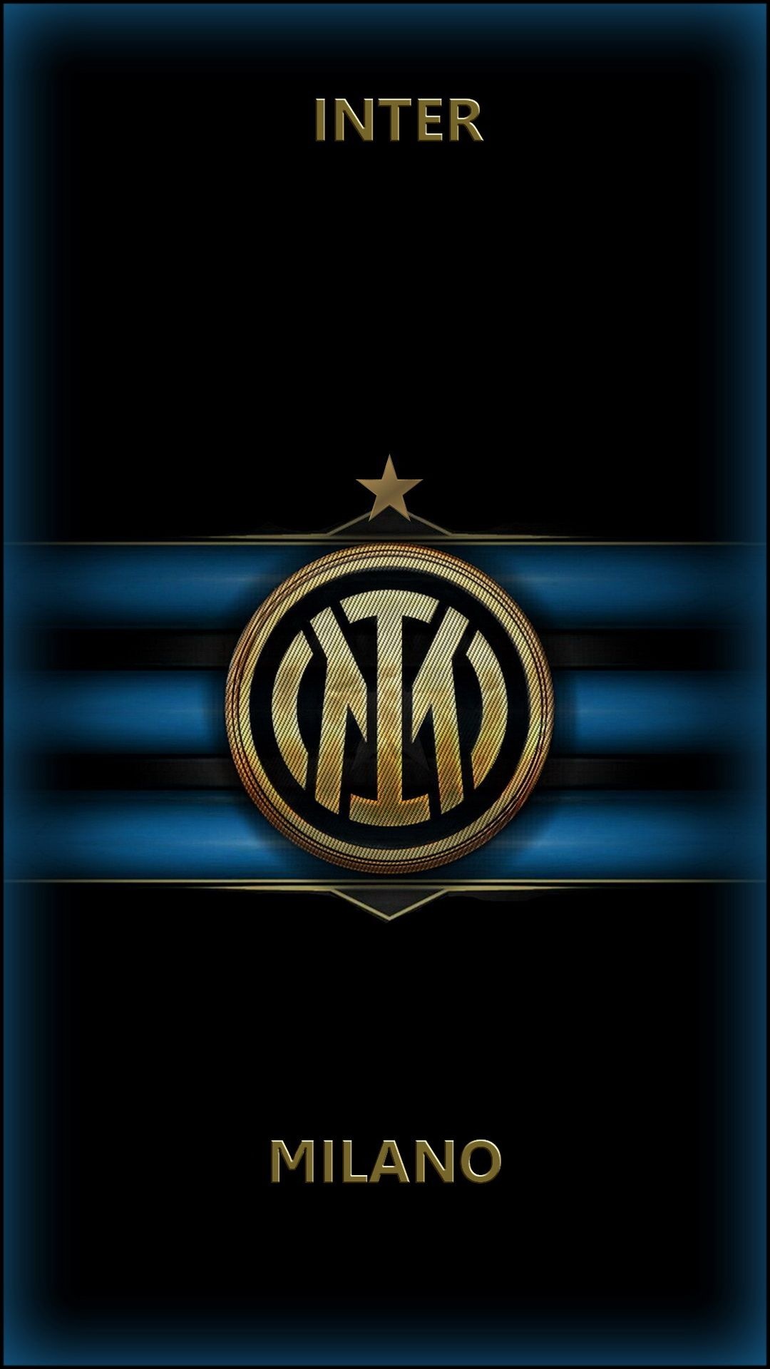 Inter: One of Italian most famous clubs, Internazionale Milano. 1080x1920 Full HD Background.