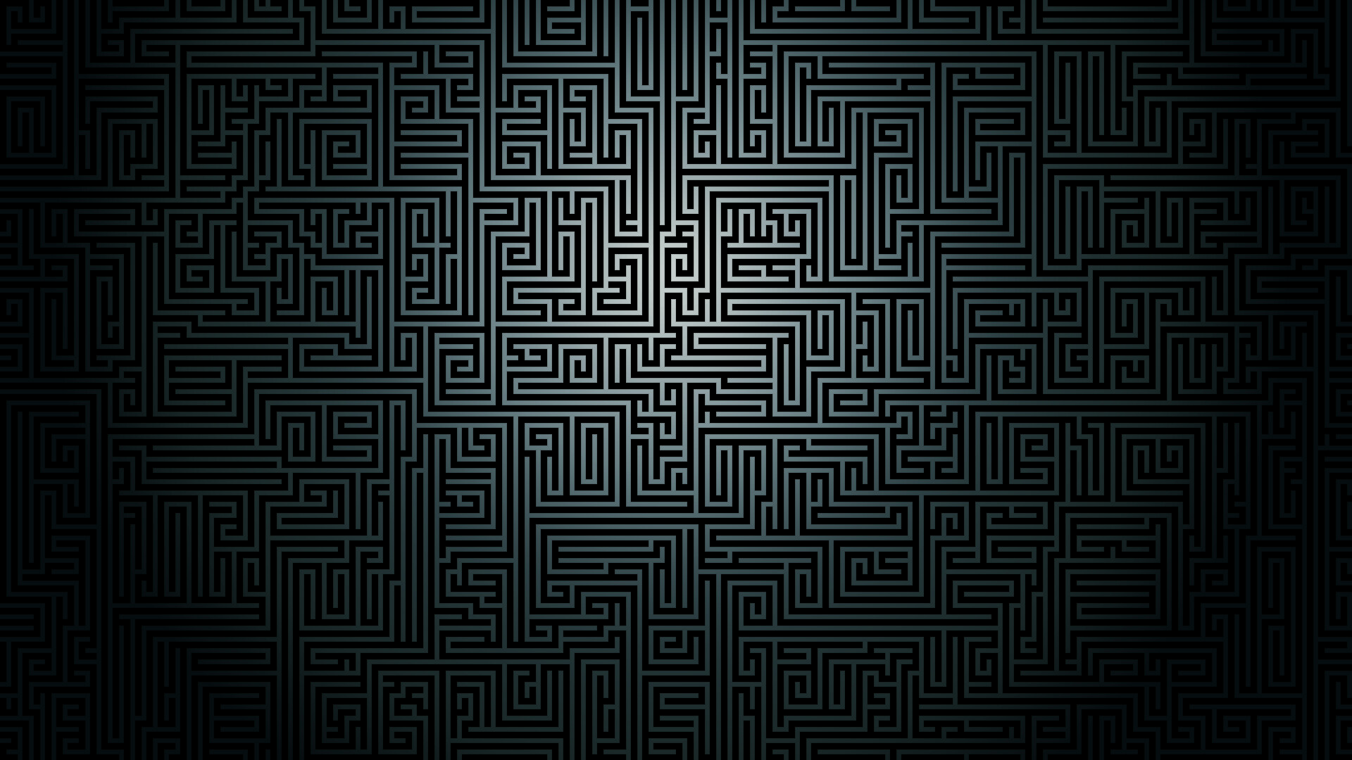 Labyrinth: Maze, A confusing intricate network of passages, Pattern. 1920x1080 Full HD Wallpaper.