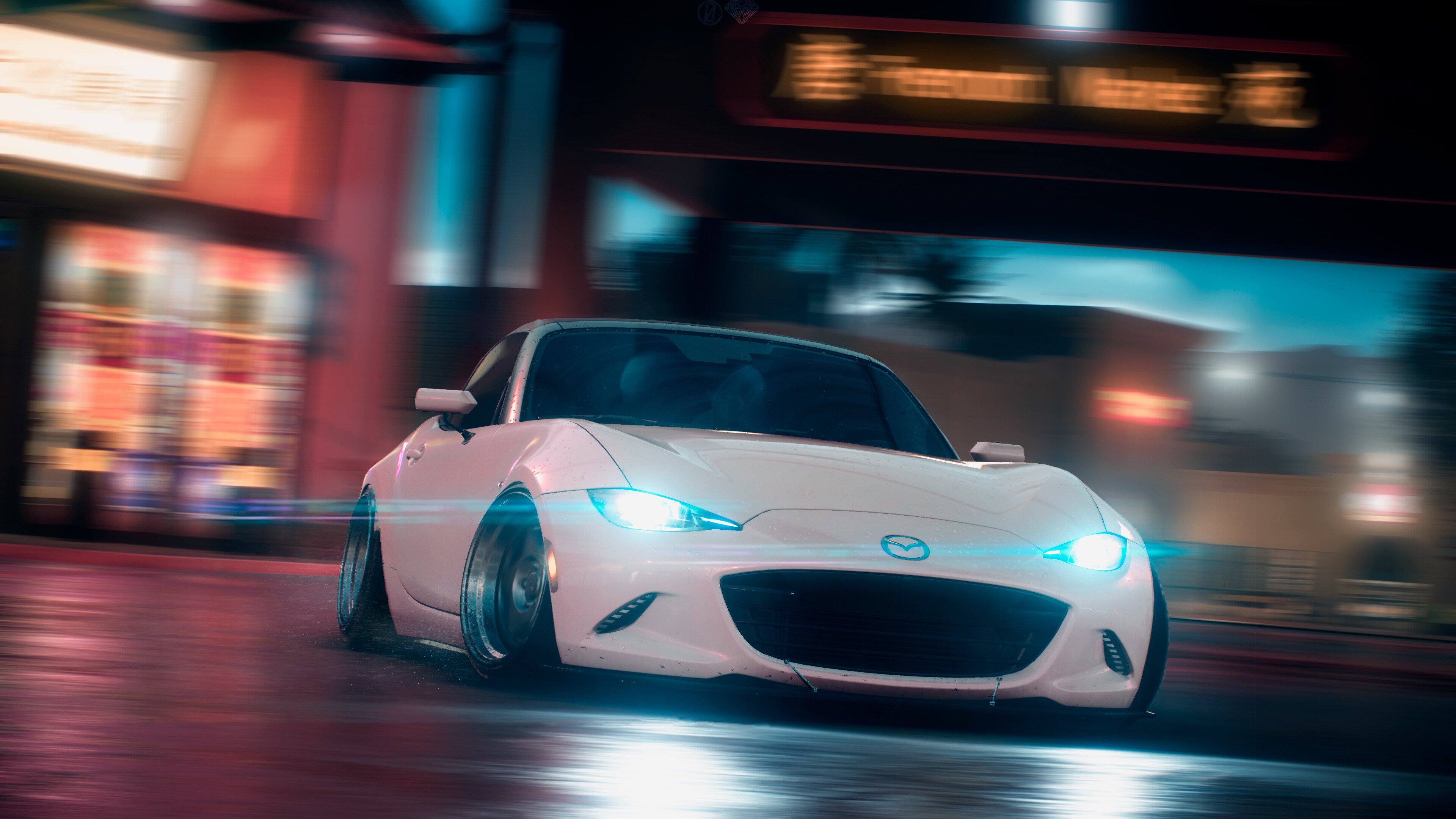 Mazda MX-5 Miata: Need For Speed, Games, The model debuted in 1989 at the Chicago Auto Show. 3840x2160 4K Background.