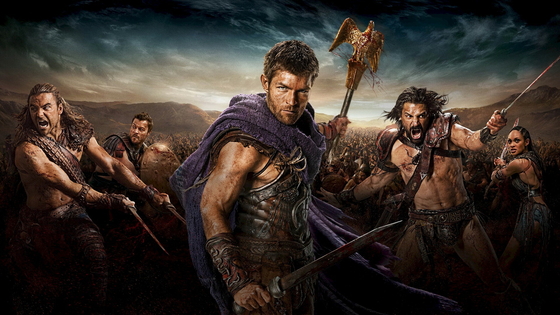 Spartacus: Gods of the Arena: The second installment in the series, and the six episode prequel to Blood and Sand. 1920x1080 Full HD Background.