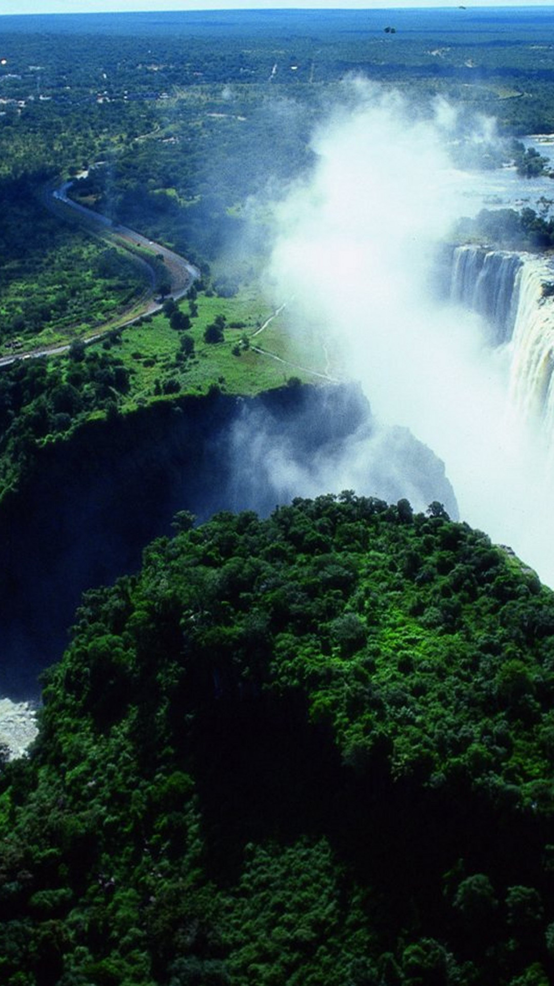 Zimbabwe waterfalls, Captivating backgrounds, Stunning visuals, Natural wonder, 1080x1920 Full HD Handy