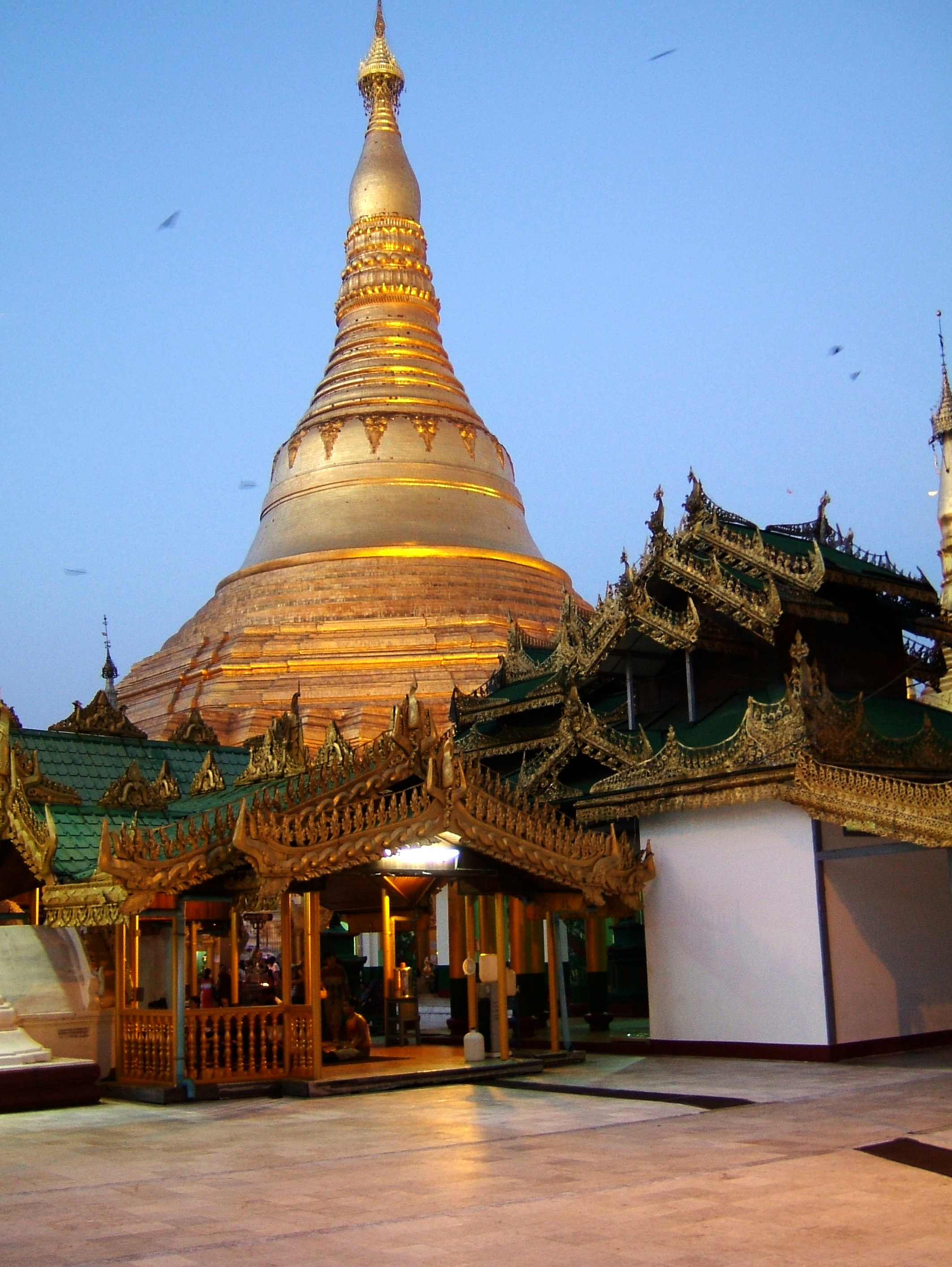 Myanmar, Yangon, Shwedagon Pagoda, Historical photograph, 2130x2840 HD Handy