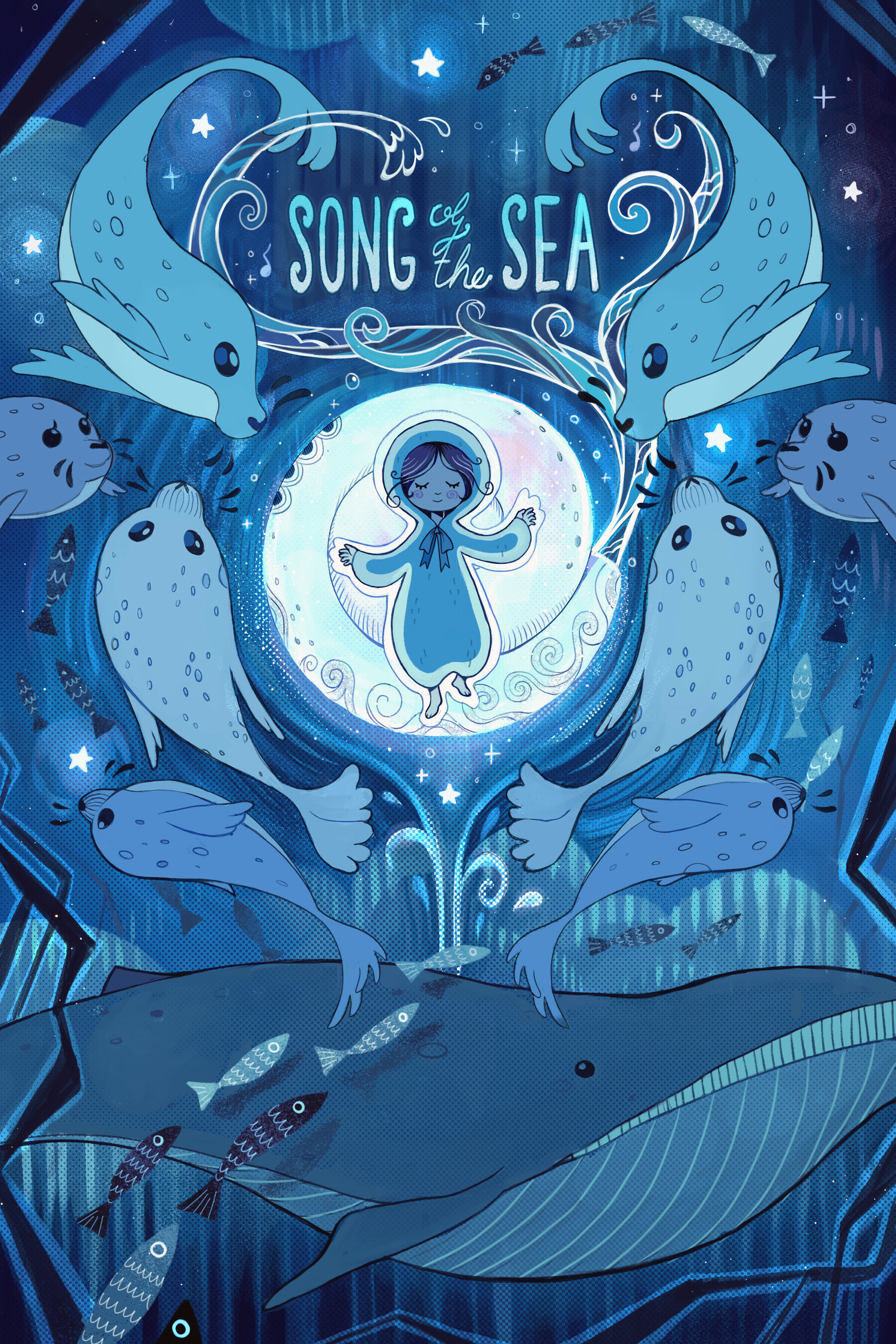 Song of the Sea: The second installment in Moore's "Irish Folklore Trilogy", Fantasy film. 1800x2700 HD Background.